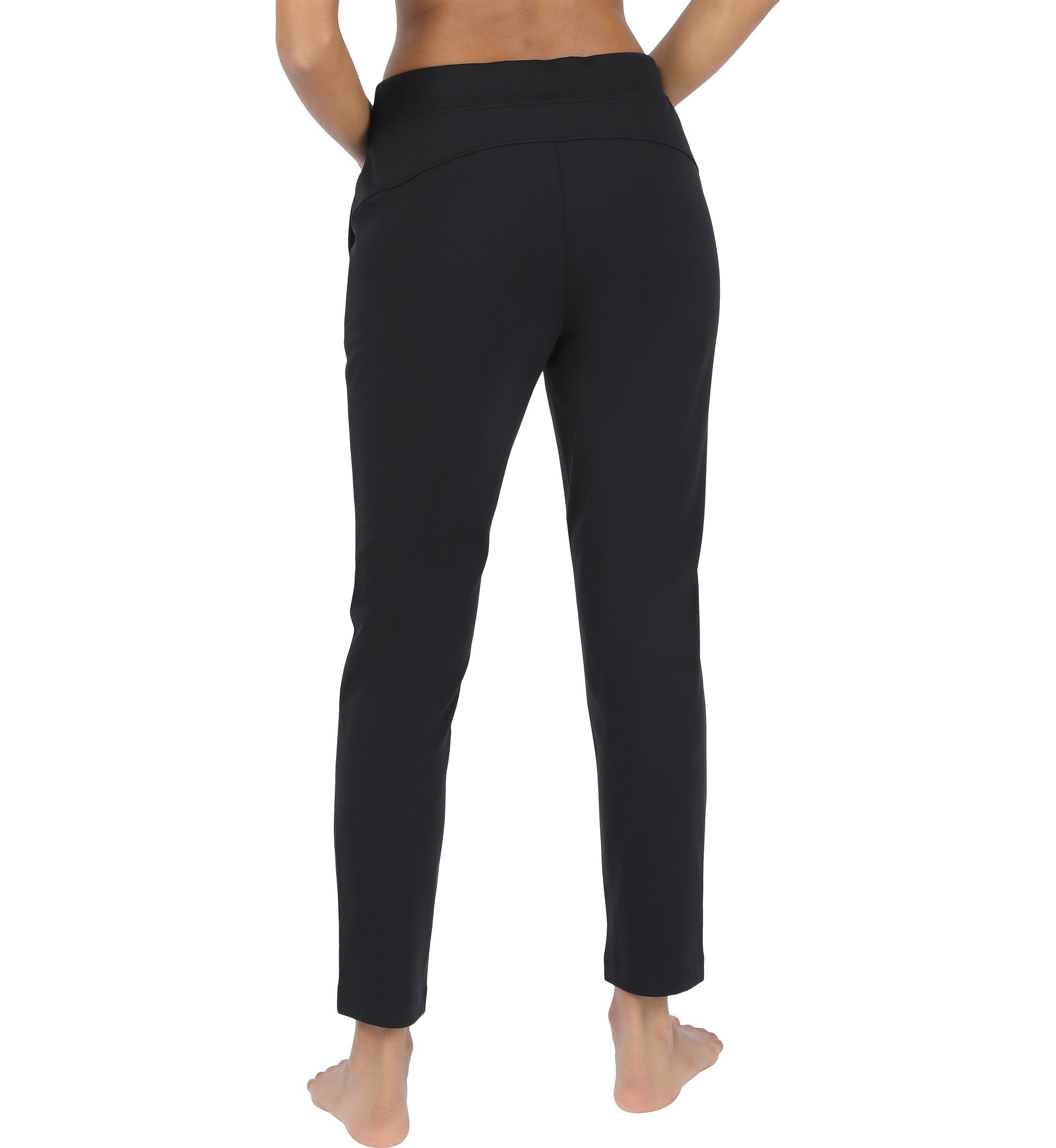 Womens Lux Avenue Straight Leg Pants with Pockets 