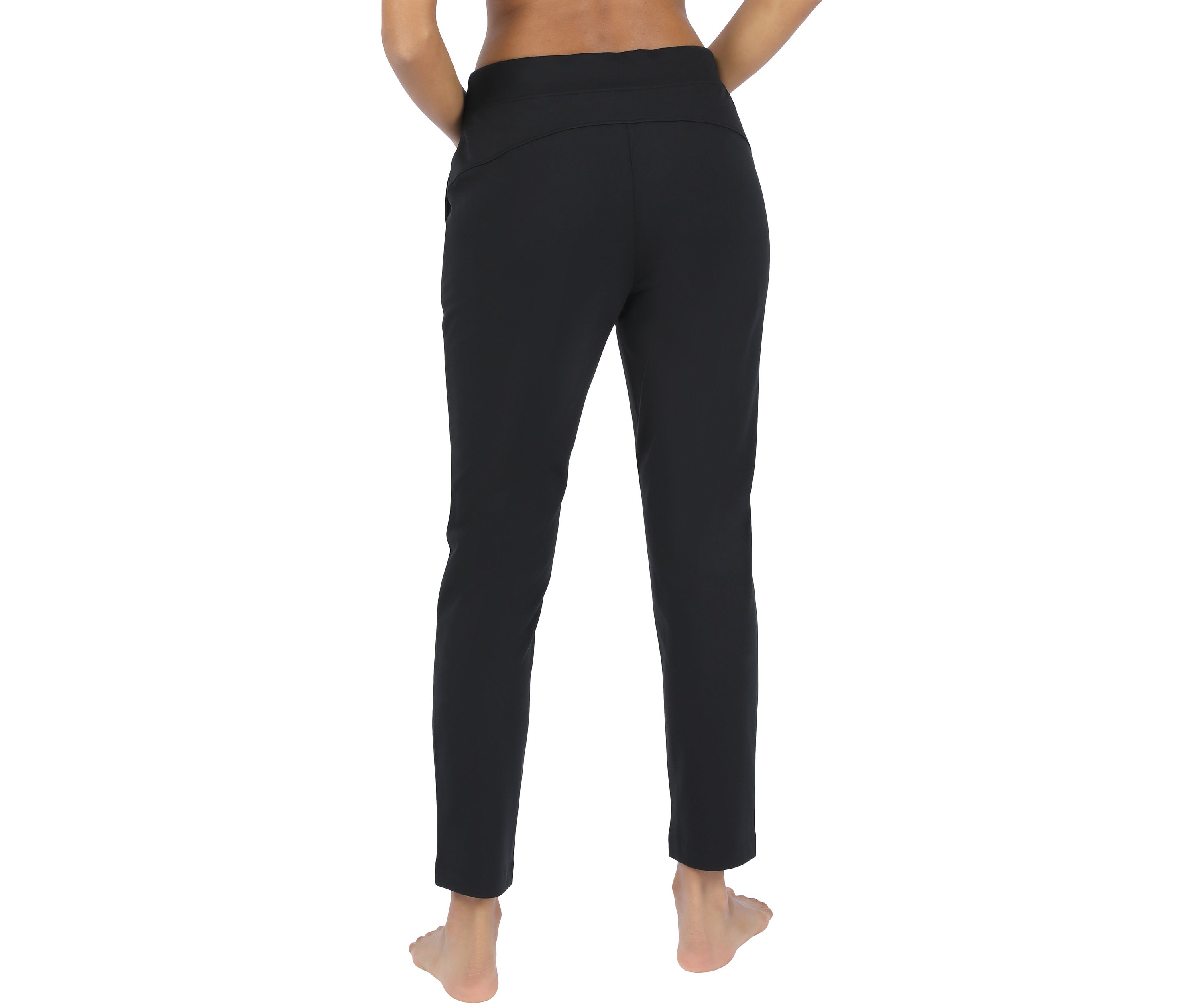 Womens Lux Avenue Straight Leg Pants with Pockets 