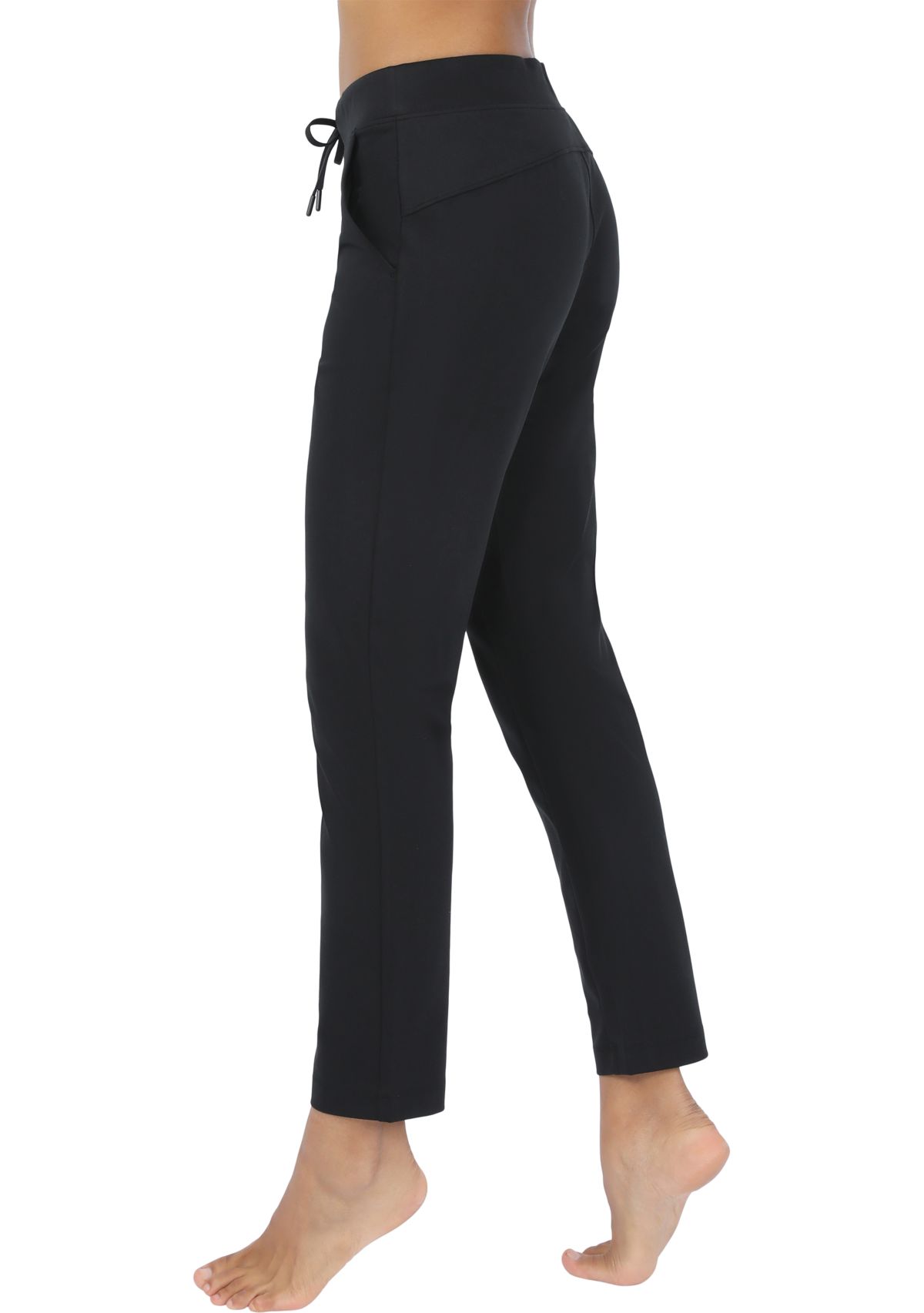 Womens Lux Avenue Straight Leg Pants with Pockets 