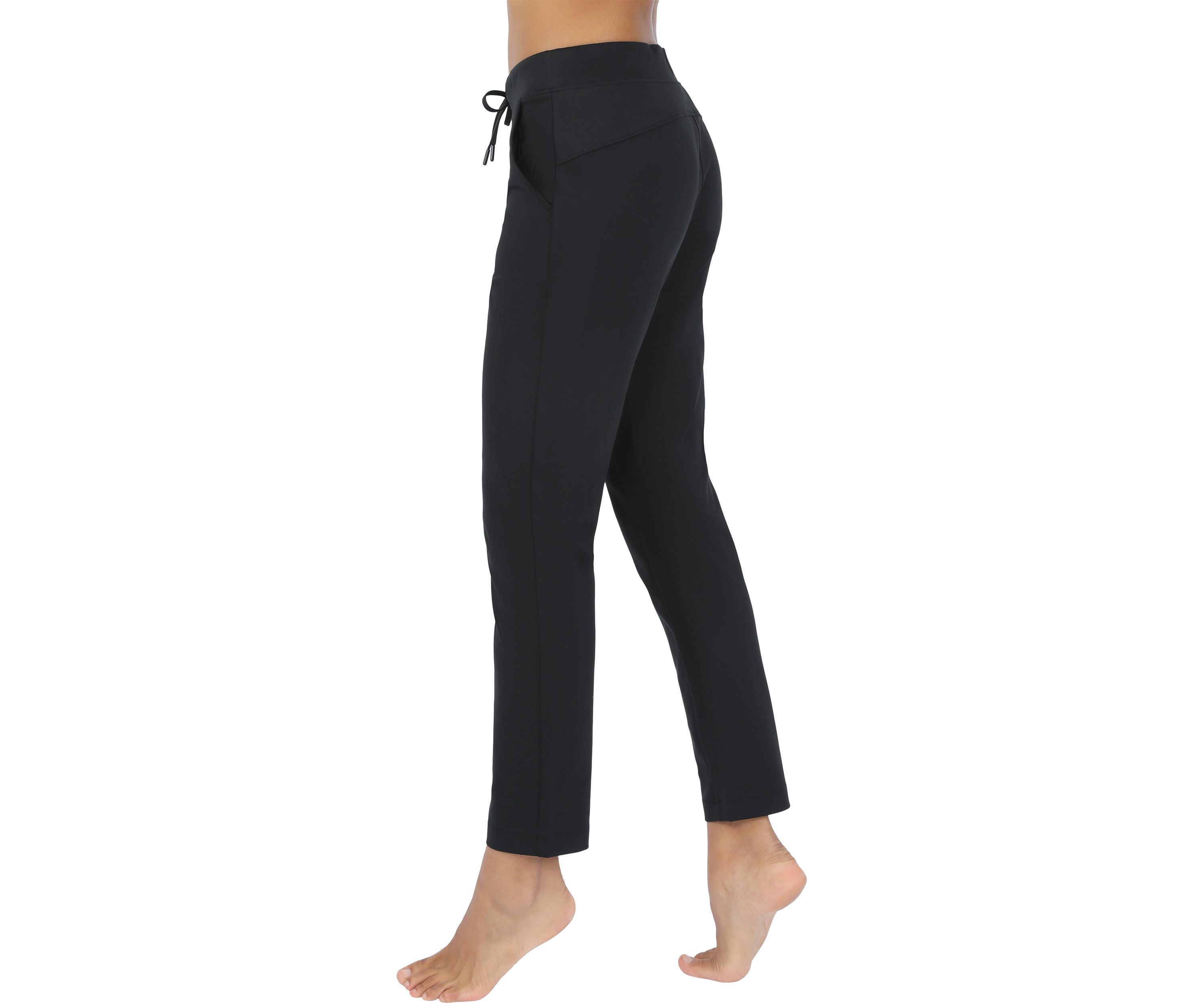 Womens Lux Avenue Straight Leg Pants with Pockets 