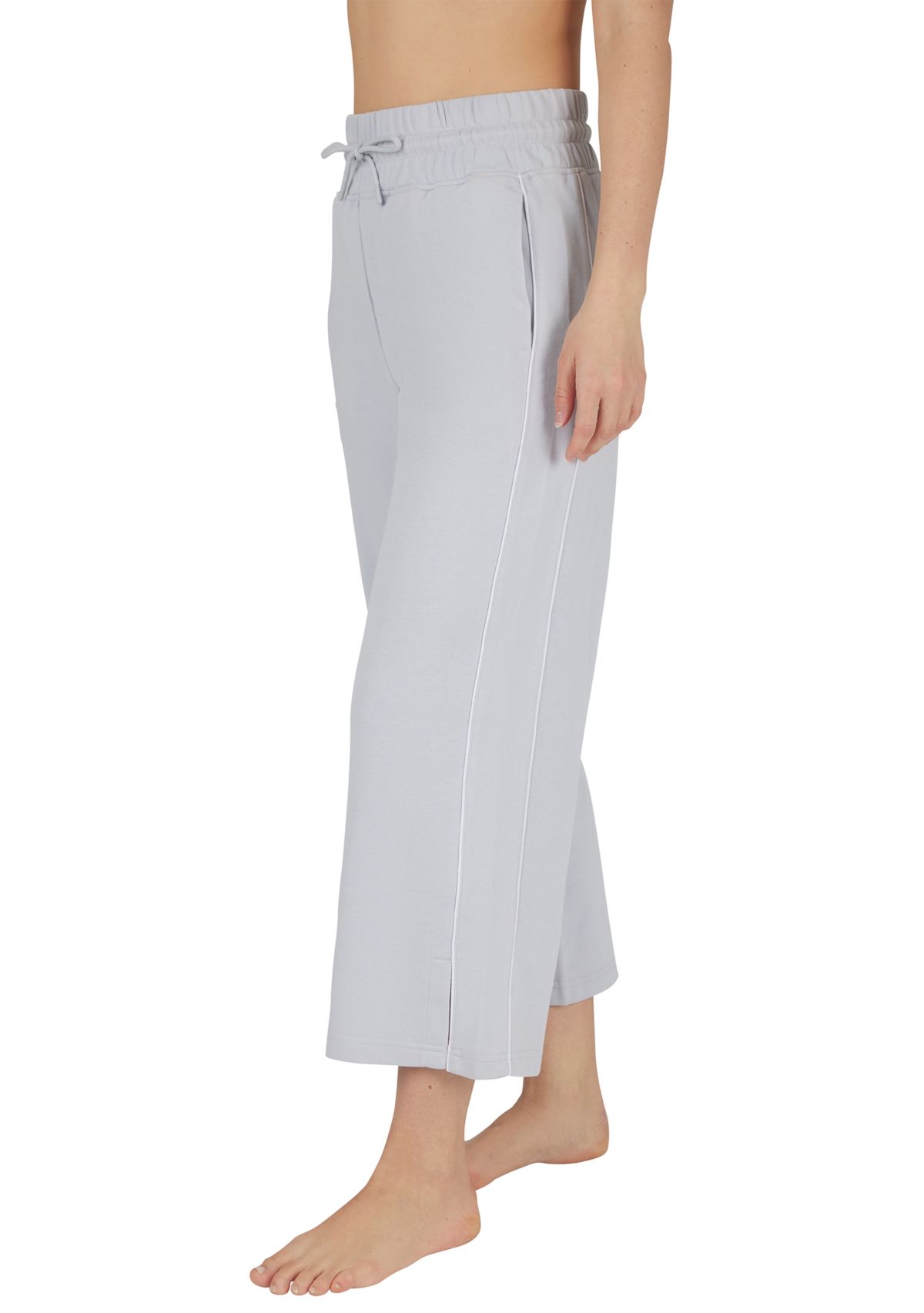 Womens Baby Wash Loose Fit Cropped Capri Pants