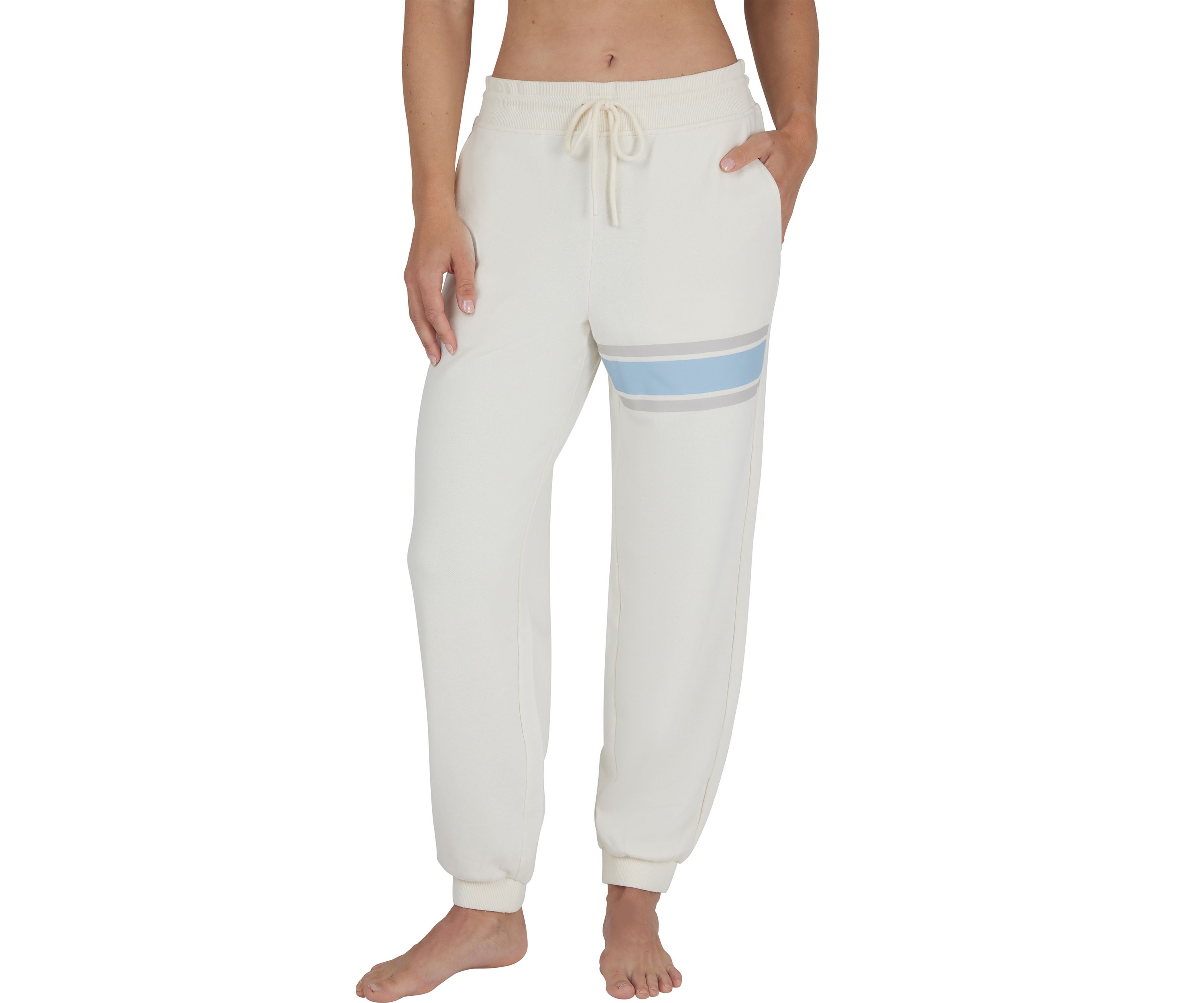 Womens Terry Chill Vibes Printed Joggers