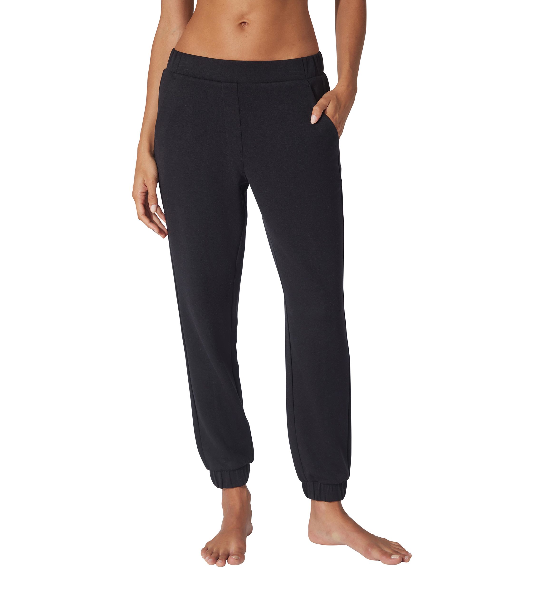 Womens Scuba Joggers with Faux Fly Back