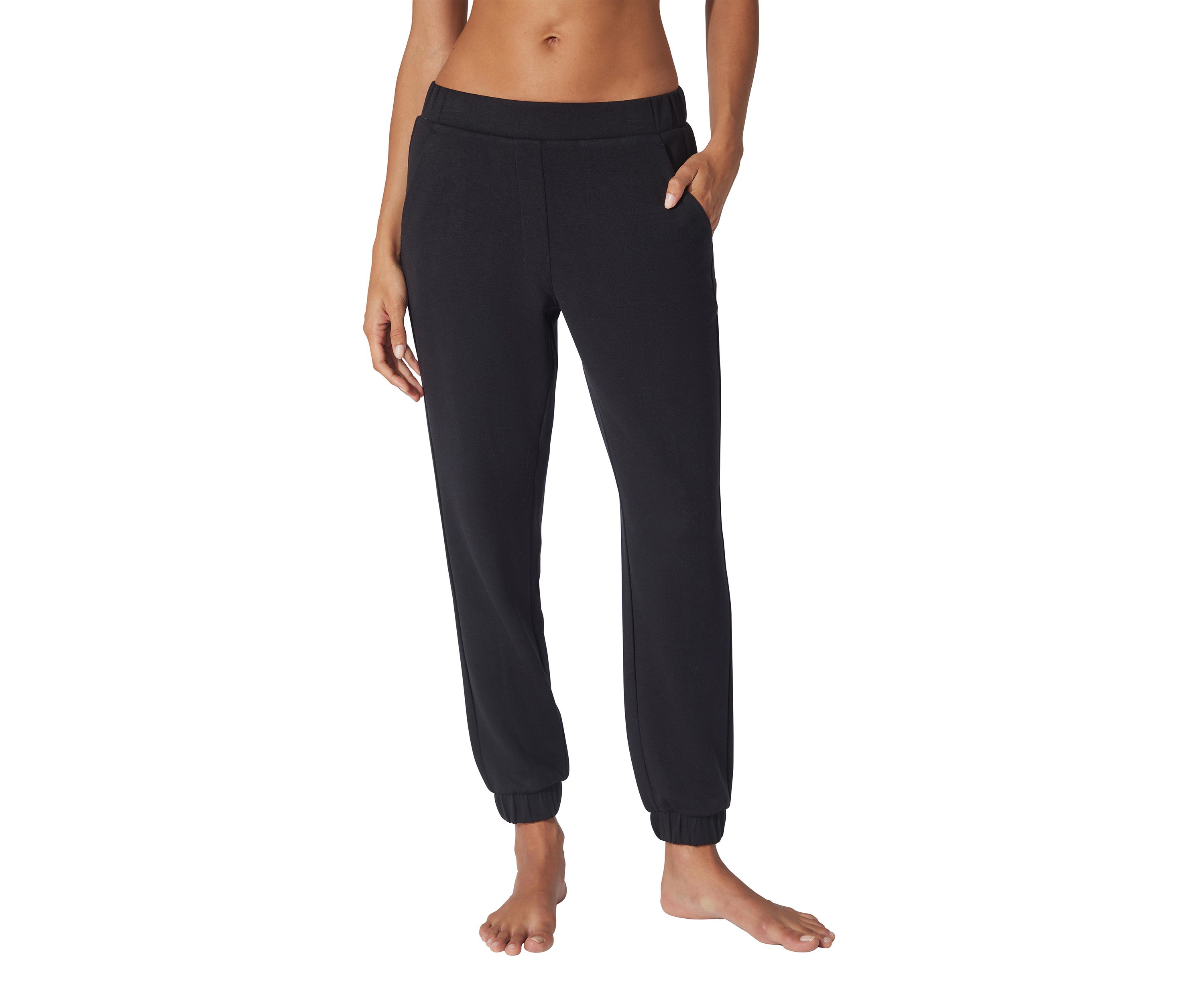 Womens Scuba Joggers with Faux Fly Back