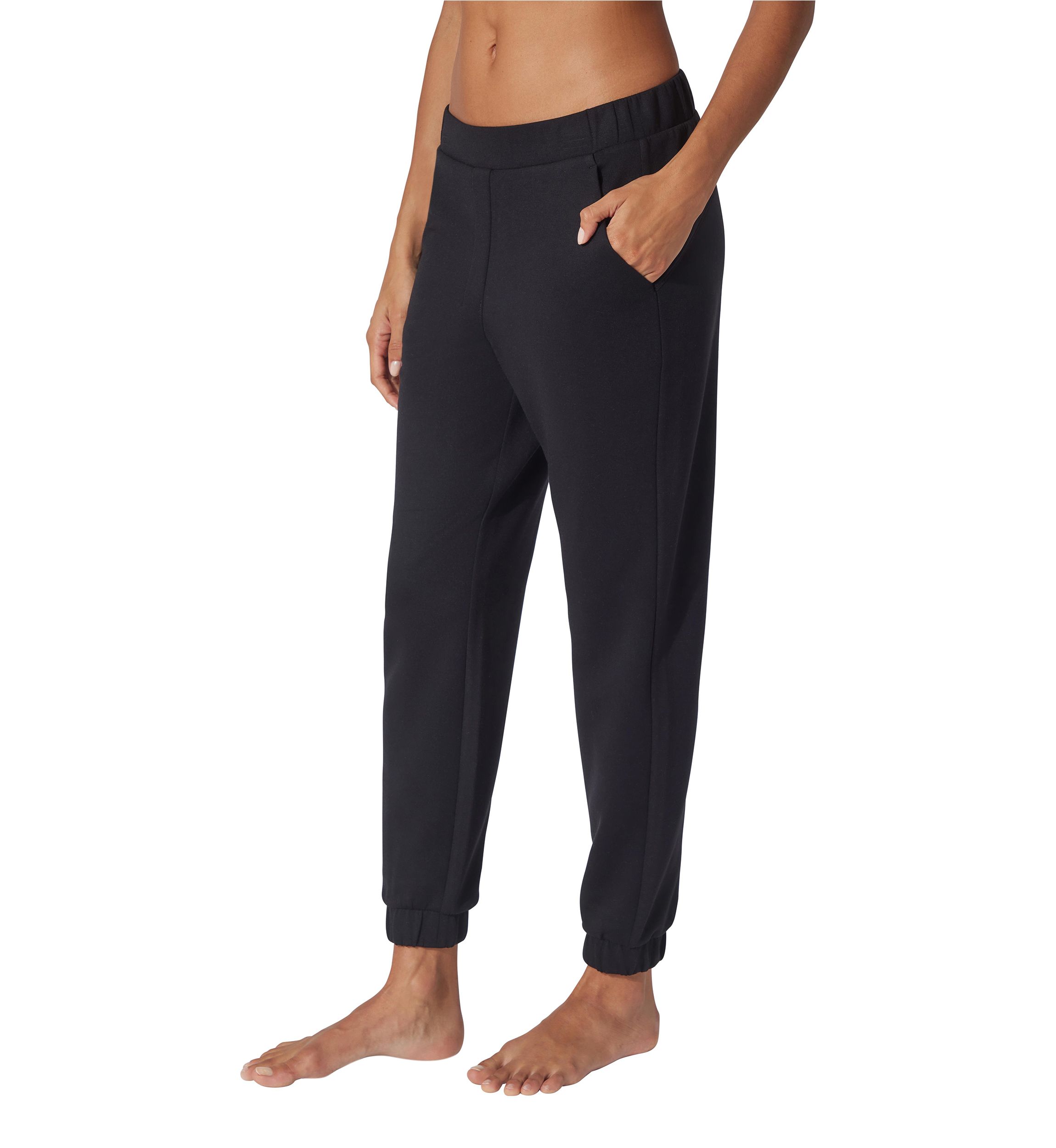 Womens Scuba Joggers with Faux Fly Back