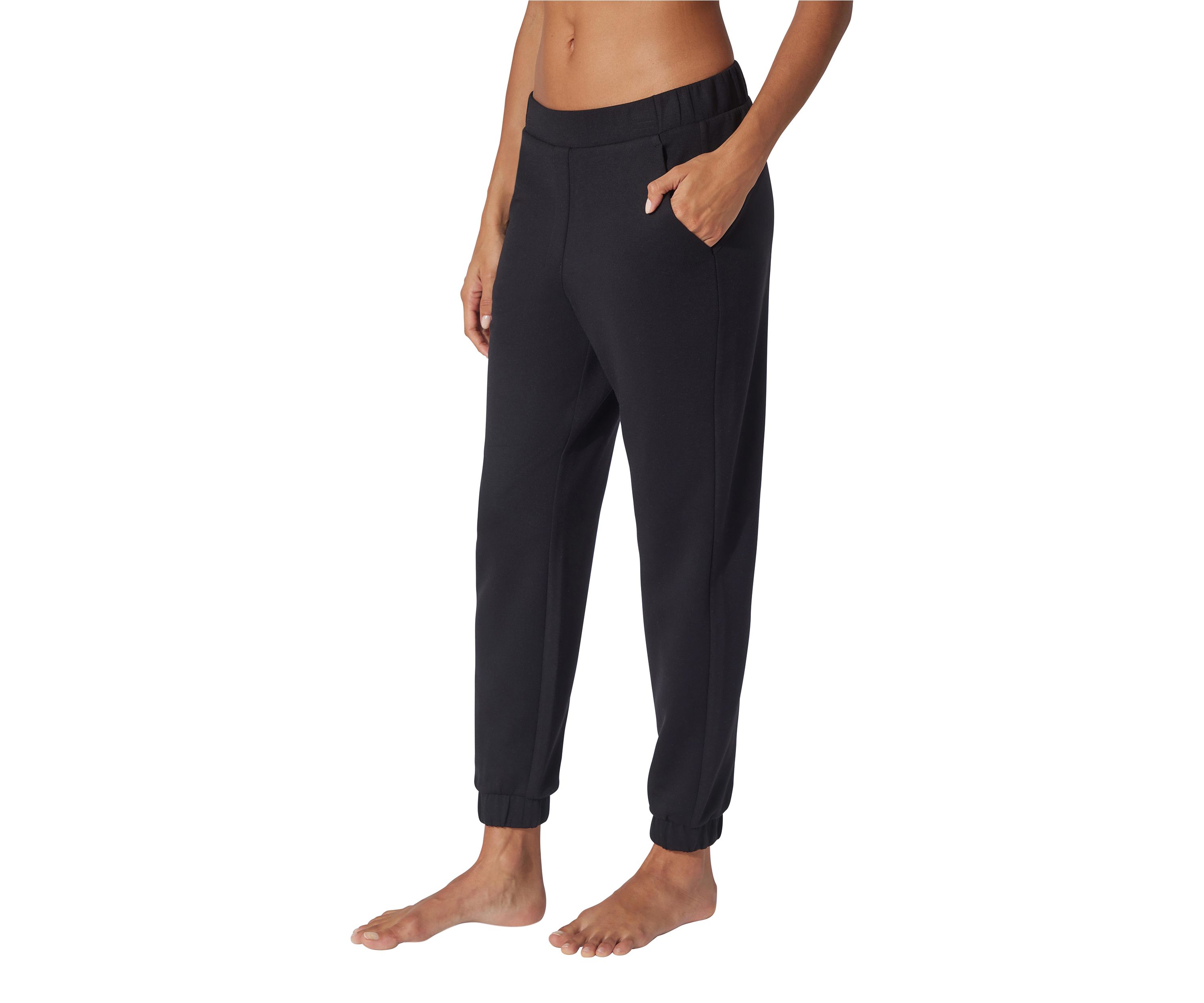 Womens Scuba Joggers with Faux Fly Back