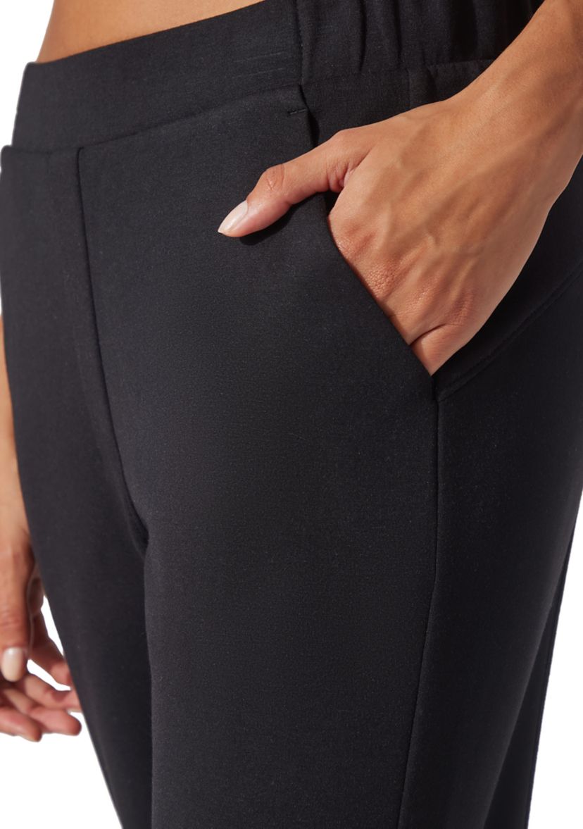 Womens Scuba Joggers with Faux Fly Back