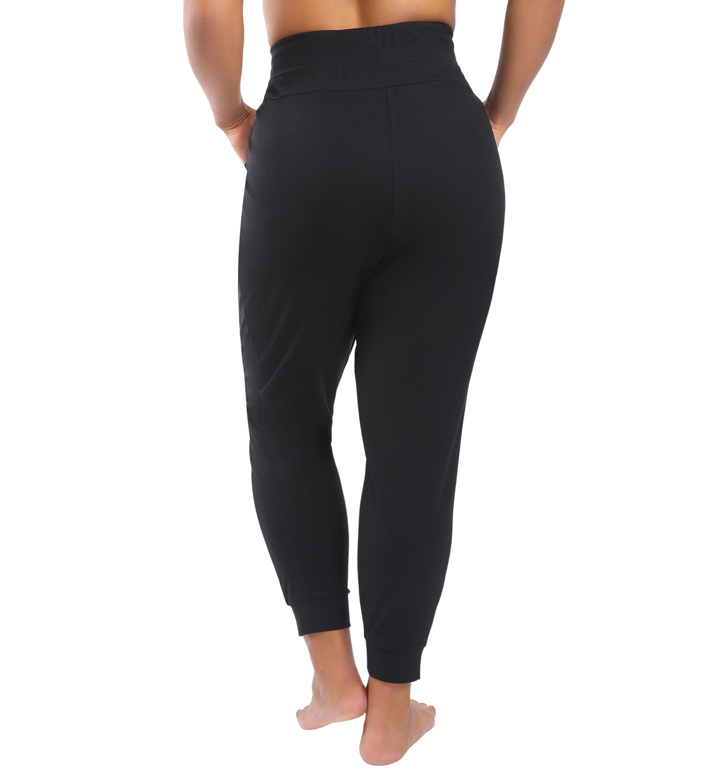 Plus Size Luxe Avenue Side Zip Pocket Jogger Pants