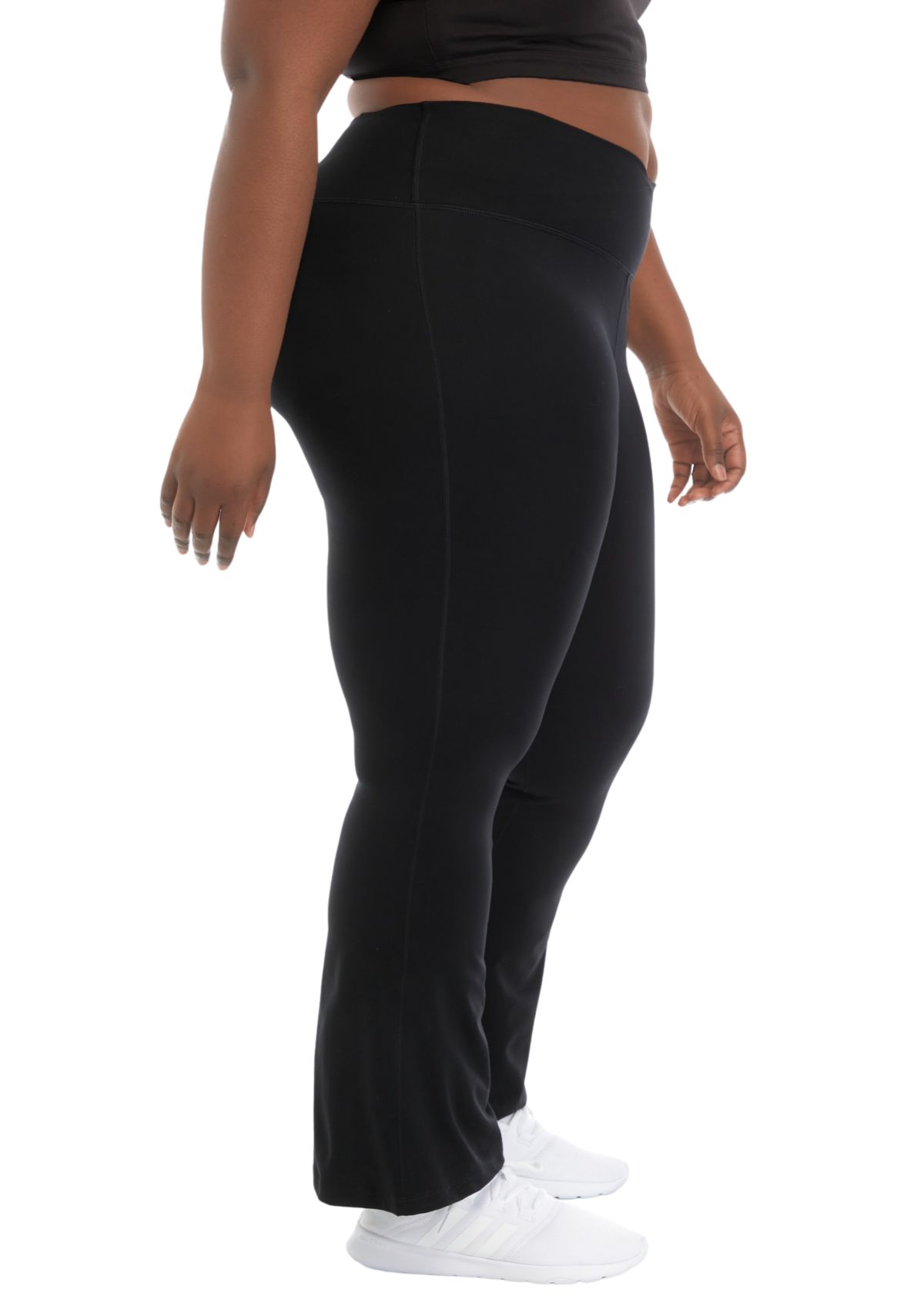 Plus Size Madison Crossover V-Back 7/8 Flared Leg Pants