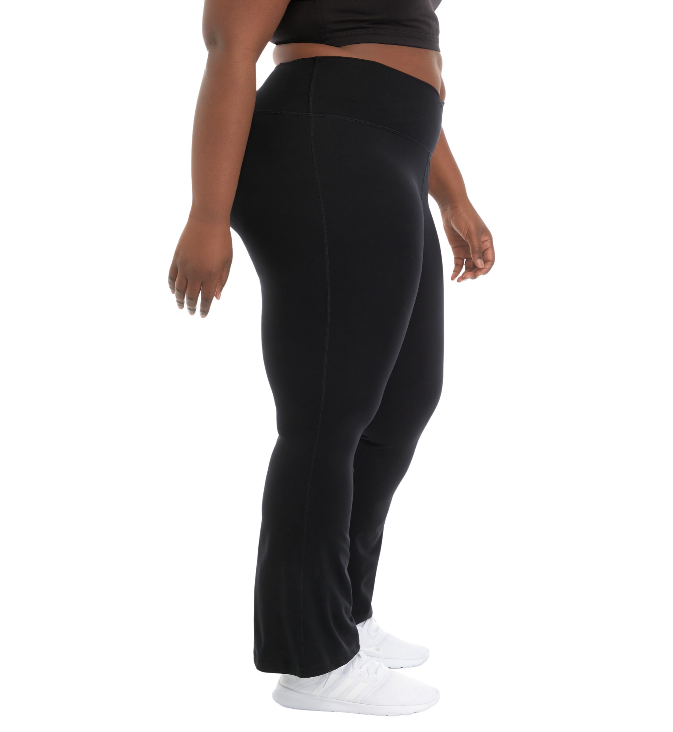 Plus Size Madison Crossover V-Back 7/8 Flared Leg Pants