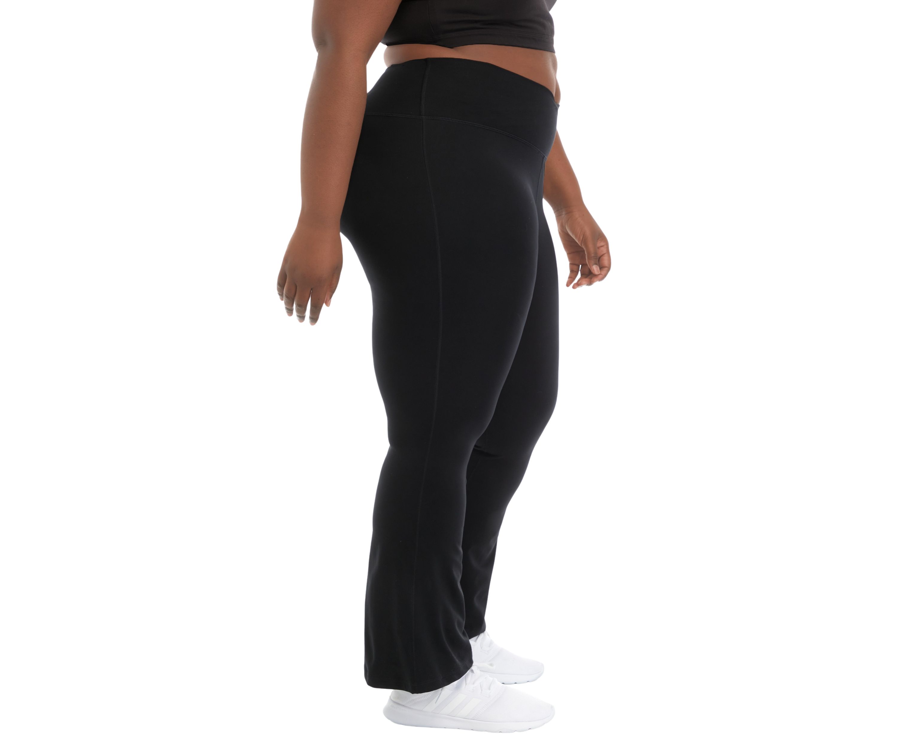 Plus Size Madison Crossover V-Back 7/8 Flared Leg Pants