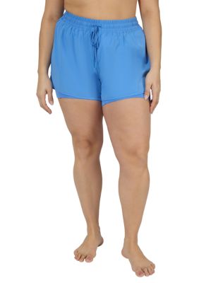 Yogalicious Women's Plus Size Lightstreme Alpine 2-in-1 Shorts, 3X