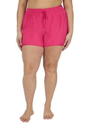 Yogalicious Women's Plus Size Lightstreme Alpine 2-in-1 Shorts, 3X