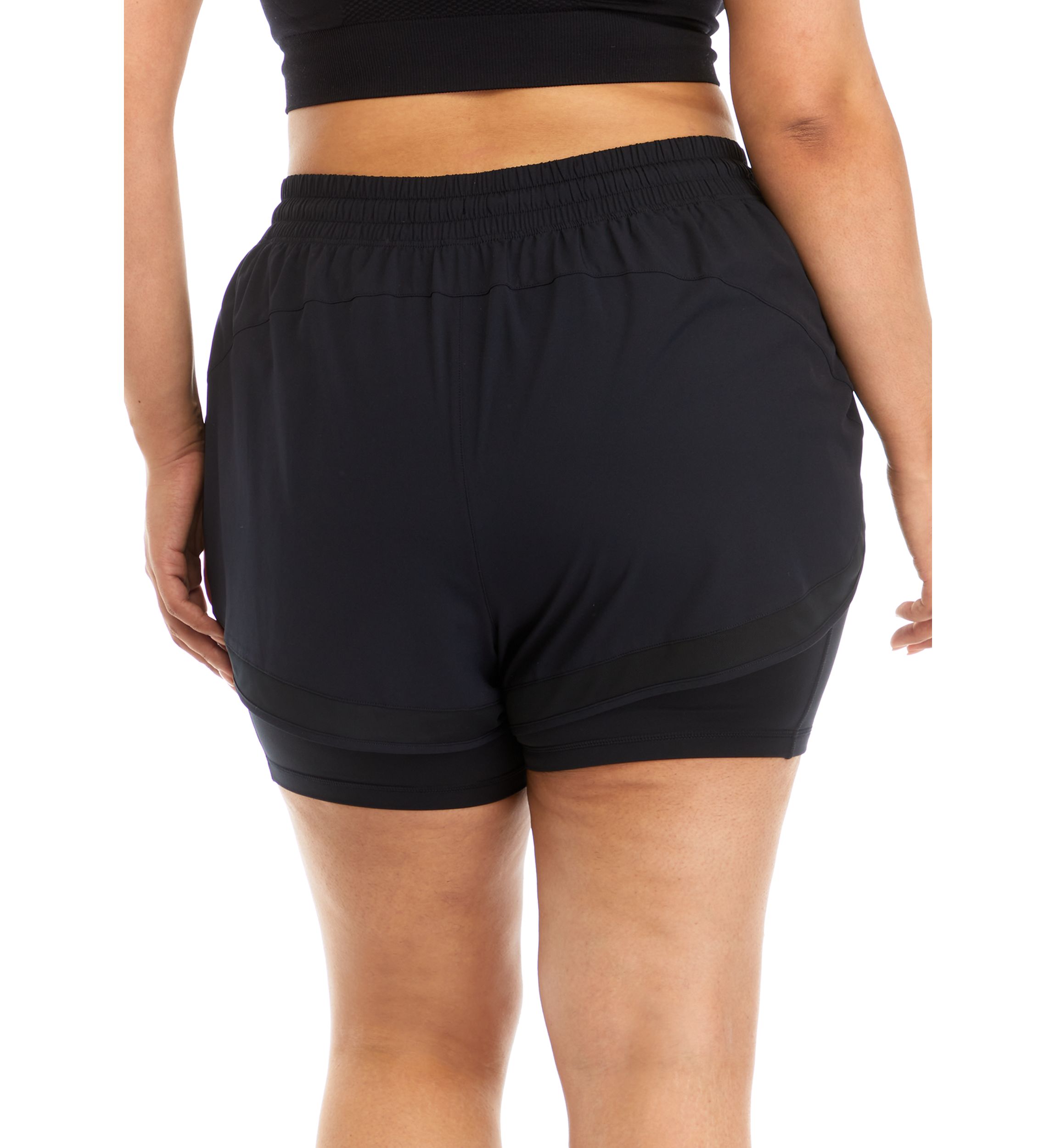 Plus Size Lightstreme Full Court 2-in-1 Mesh Shorts
