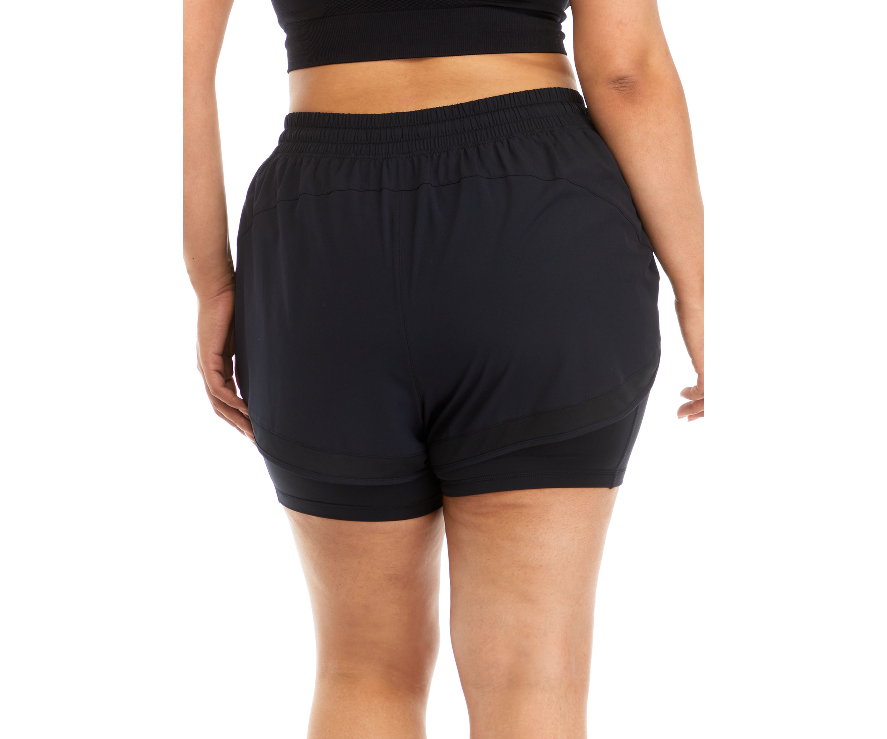 Plus Size Lightstreme Full Court 2-in-1 Mesh Shorts