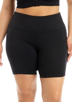 Yogalicious Women's Plus Size 7'' High Rise Everyday V-Back Shorts
