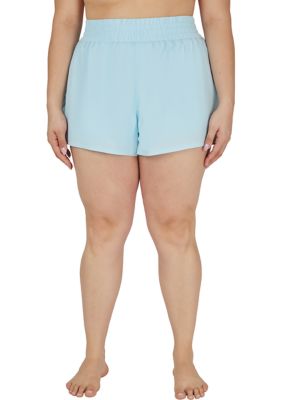 Yogalicious Women's Plus Size Lightstreme Love and Flutter Running Shorts, 1X