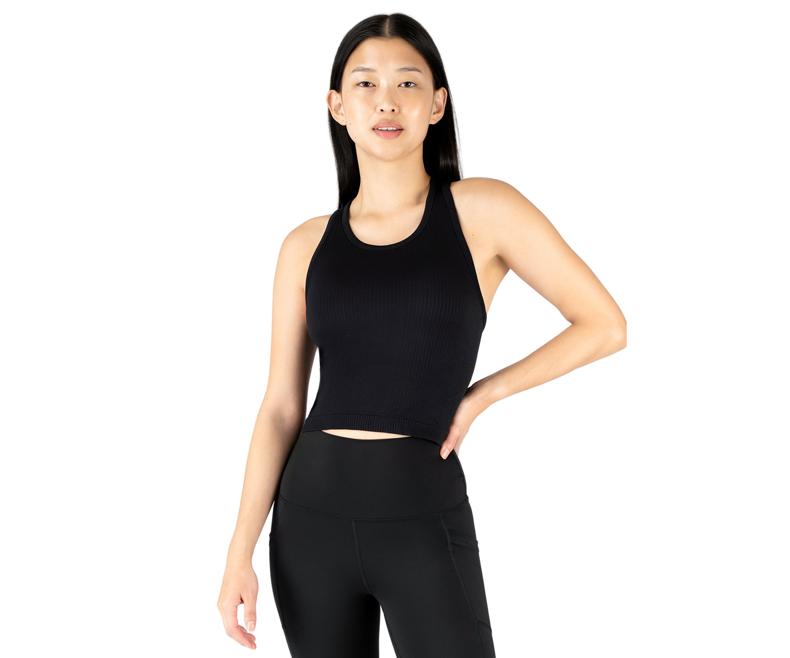 Ribbed Seamless Nicola Crop Tank Top