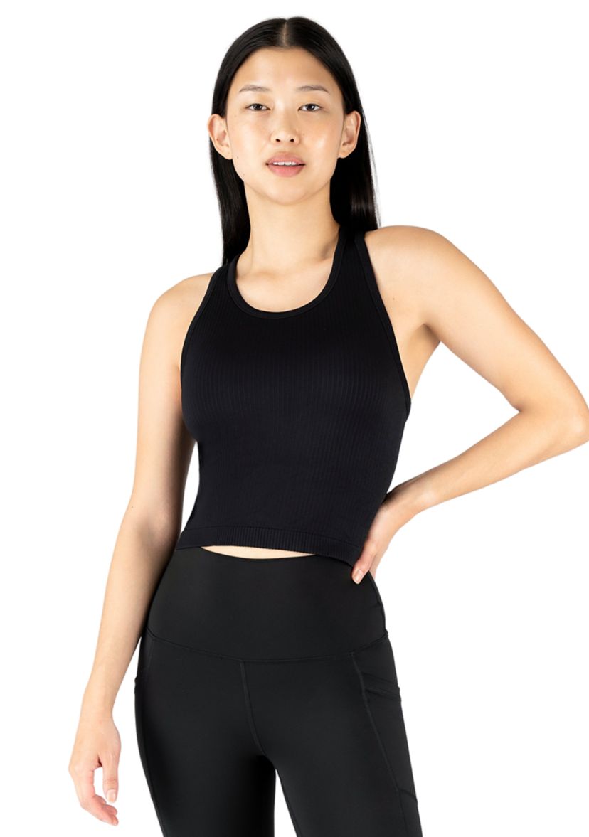 Ribbed Seamless Nicola Crop Tank Top