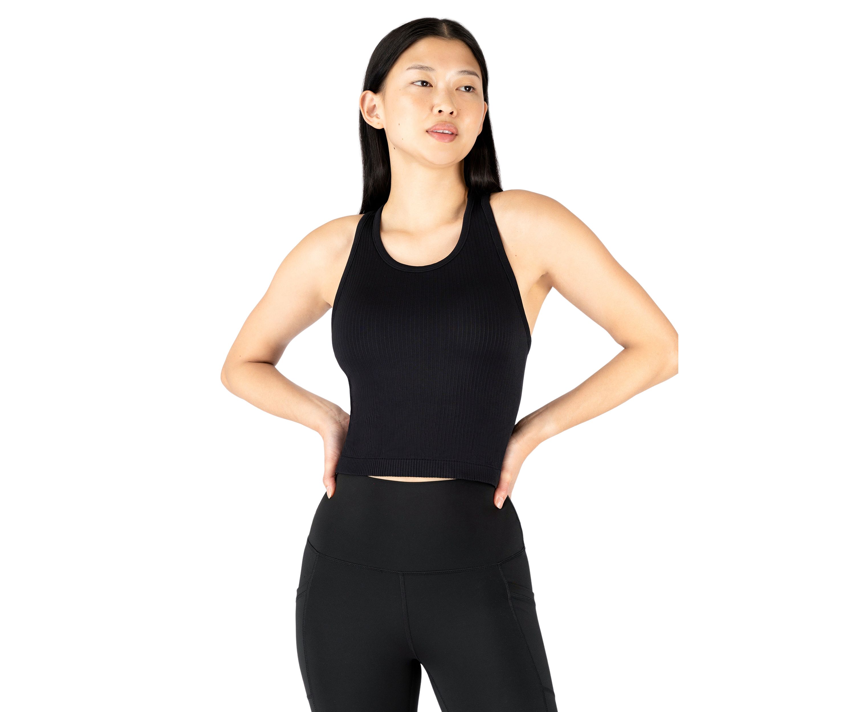 Ribbed Seamless Nicola Crop Tank Top