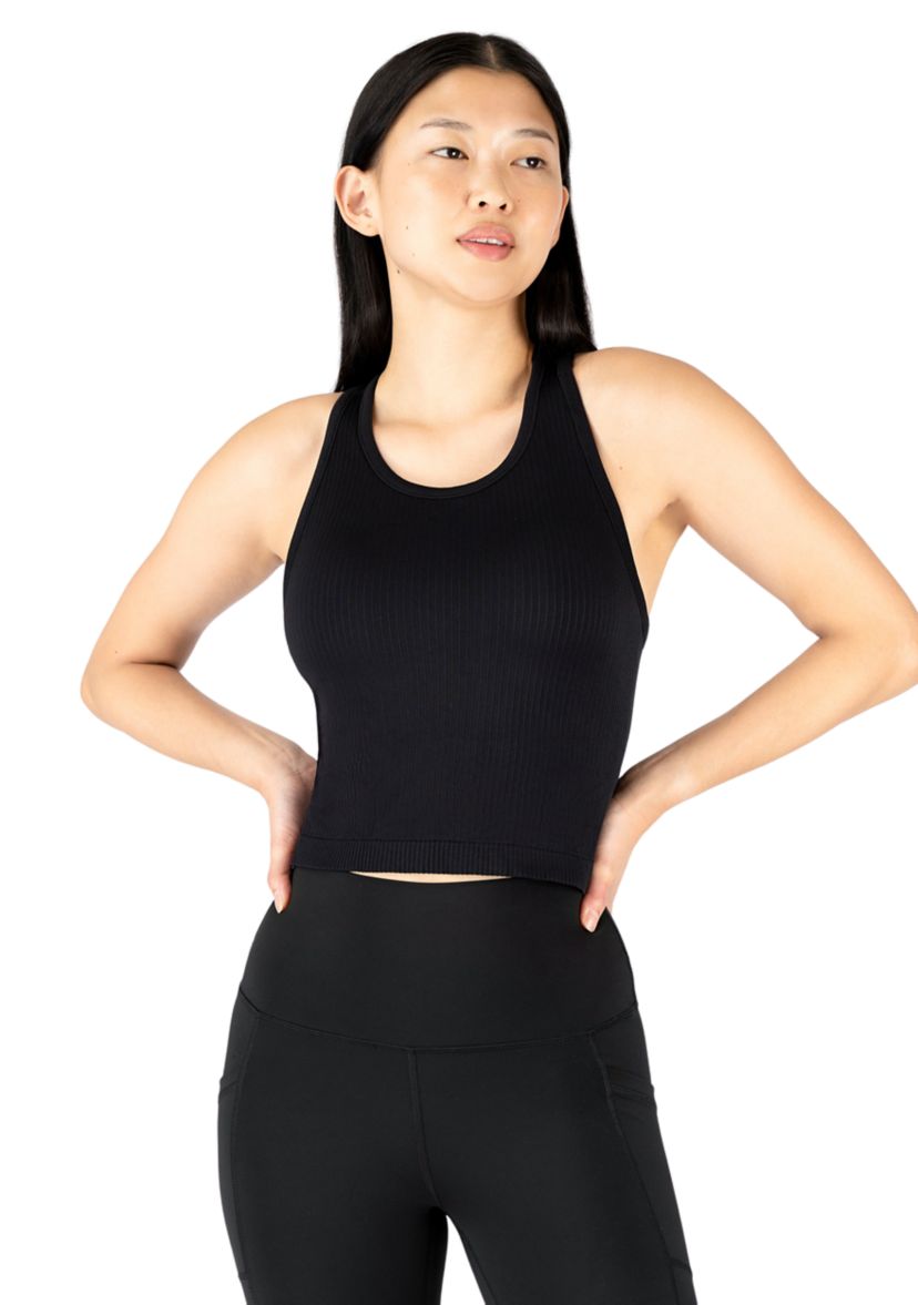 Ribbed Seamless Nicola Crop Tank Top