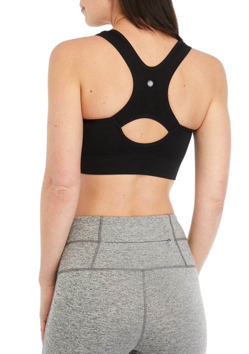 Womens Seamless Katie Zip Bra Top