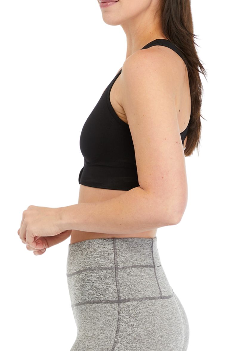Womens Seamless Katie Zip Bra Top