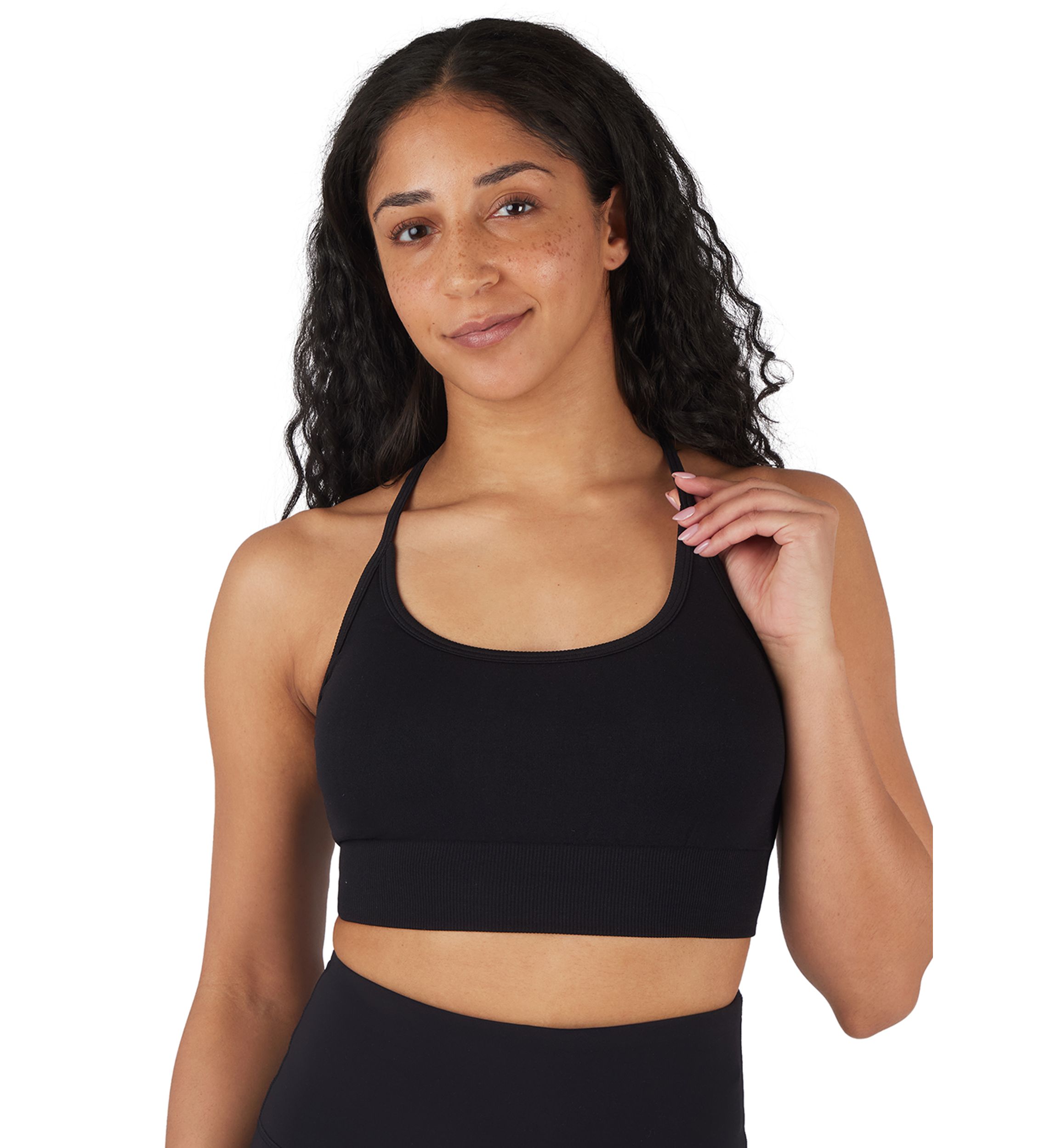 Seamless Bra with Strappy Back