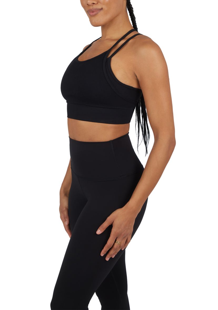 Womens Ribbed Seamless Lively Double Lay Bra