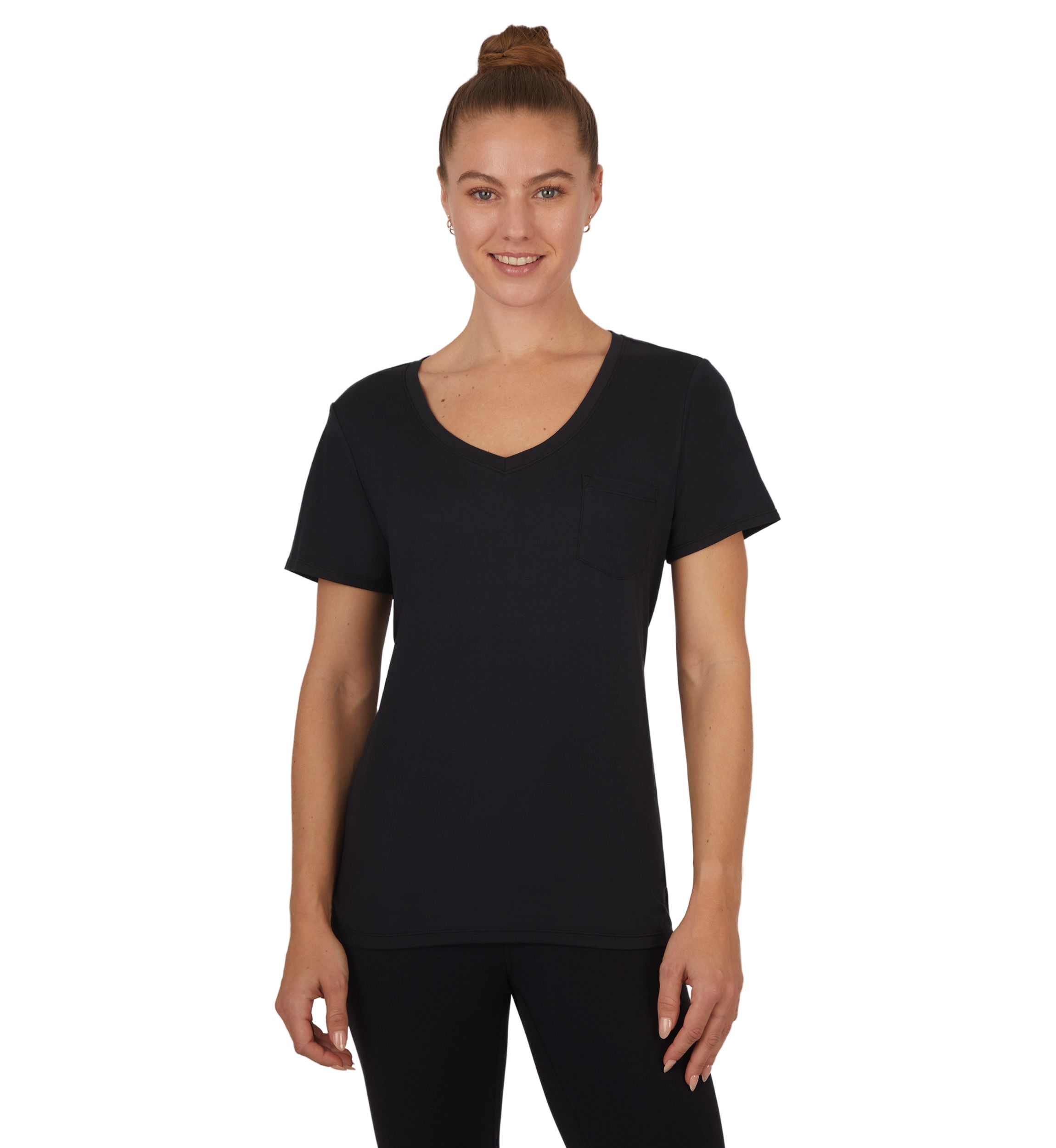 Womens Super Soft Sloane V-Neck Short Sleeve T-Shirt
