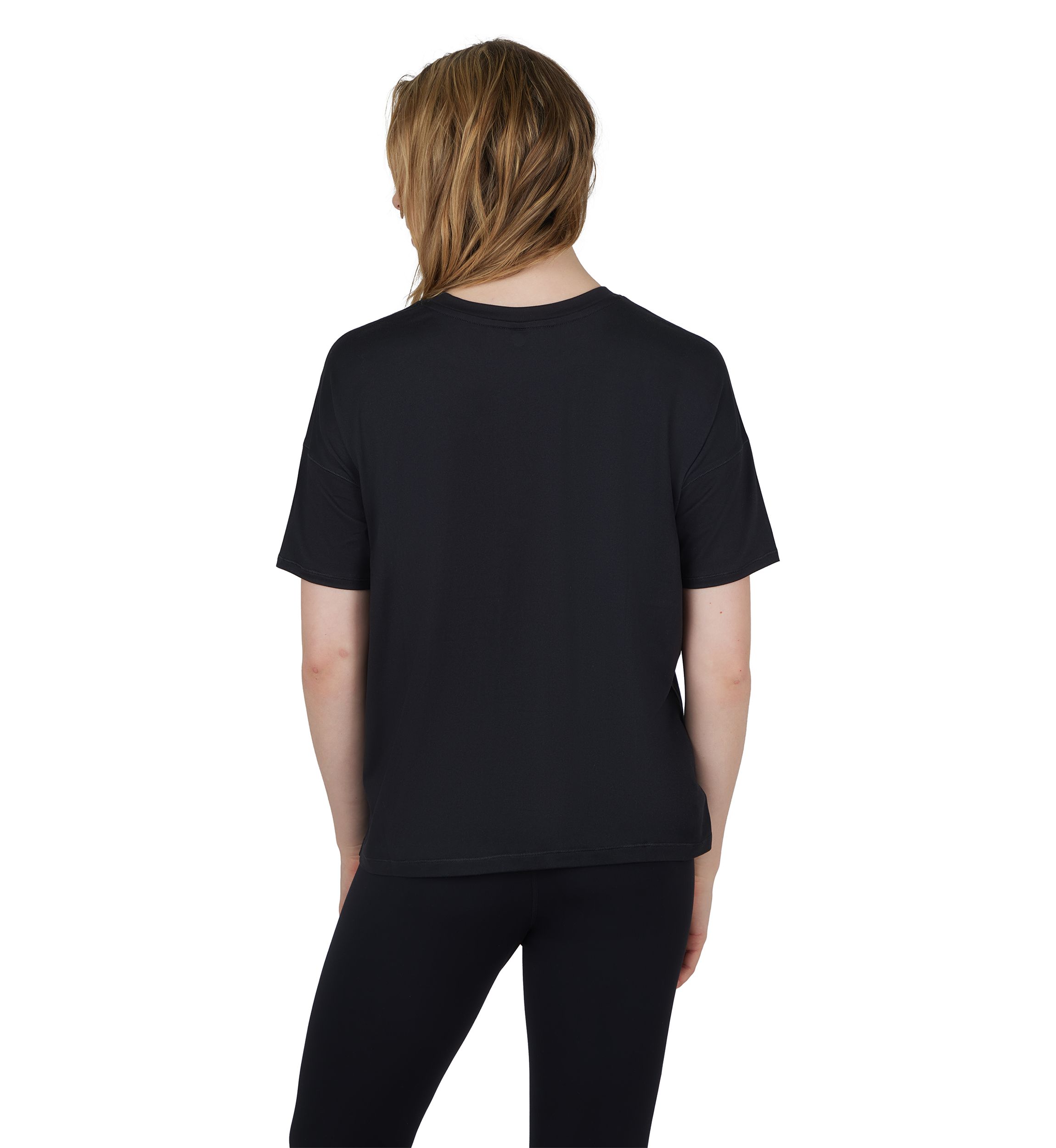 Womens Super Soft Deluxe Boxy Short Sleeve Top