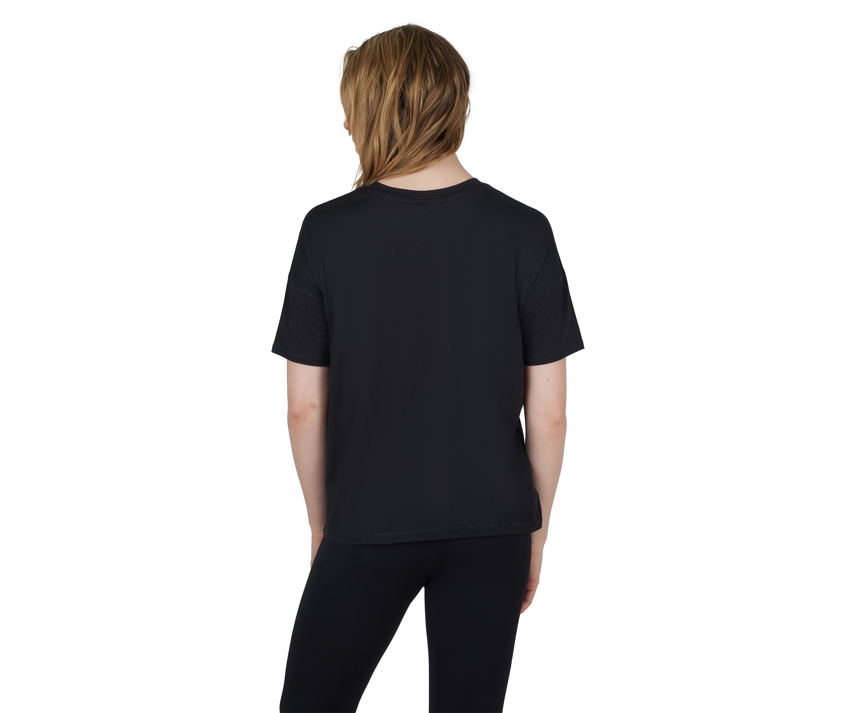 Womens Super Soft Deluxe Boxy Short Sleeve Top