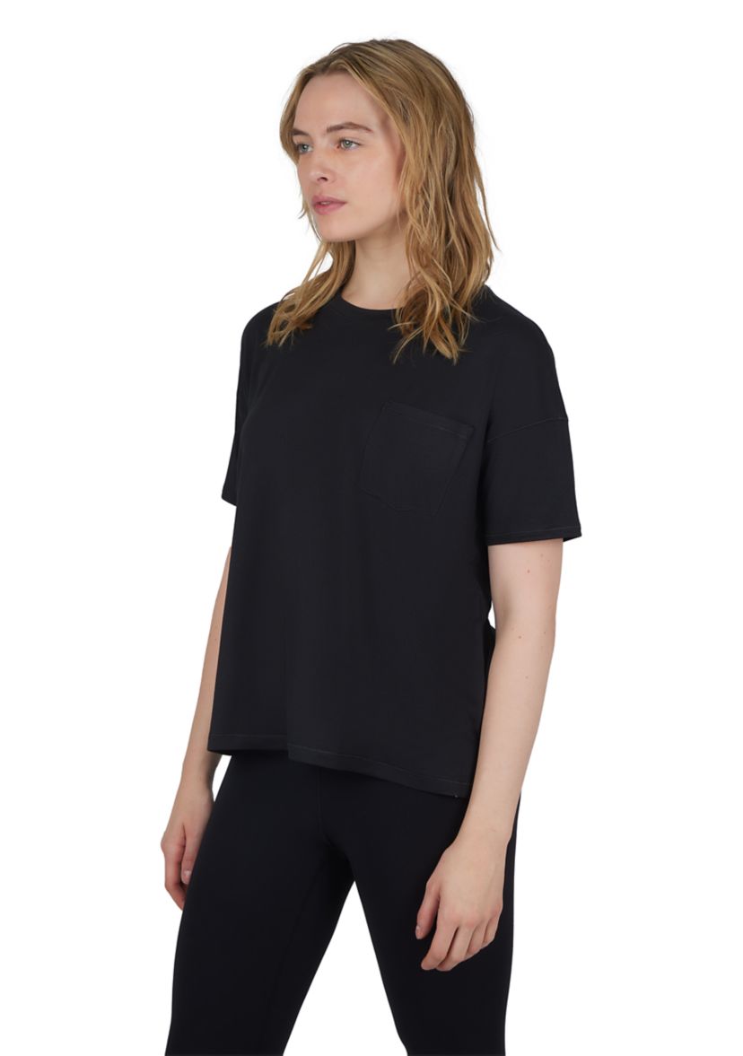 Womens Super Soft Deluxe Boxy Short Sleeve Top