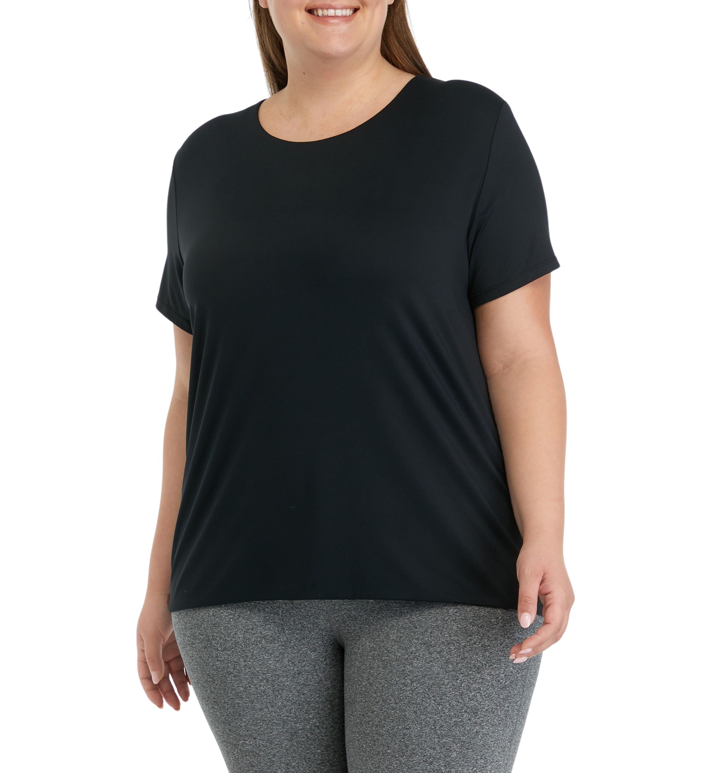 Plus Size Contour Cali Crew Neck Short Sleeve T-Shirt