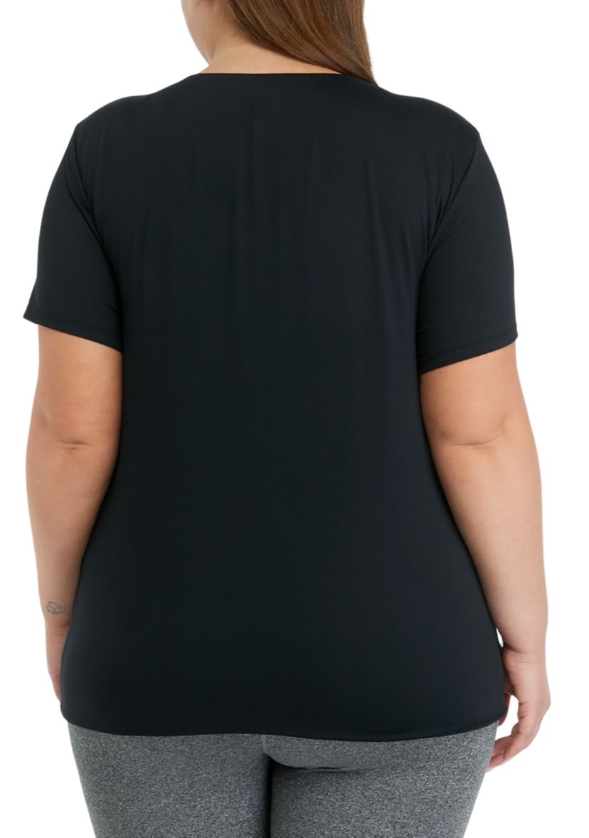 Plus Size Contour Cali Crew Neck Short Sleeve T-Shirt