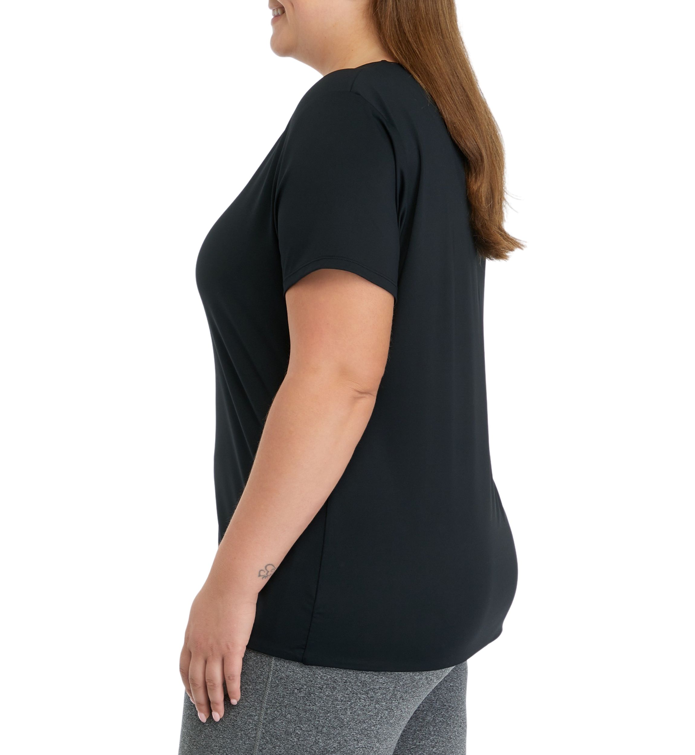 Plus Size Contour Cali Crew Neck Short Sleeve T-Shirt