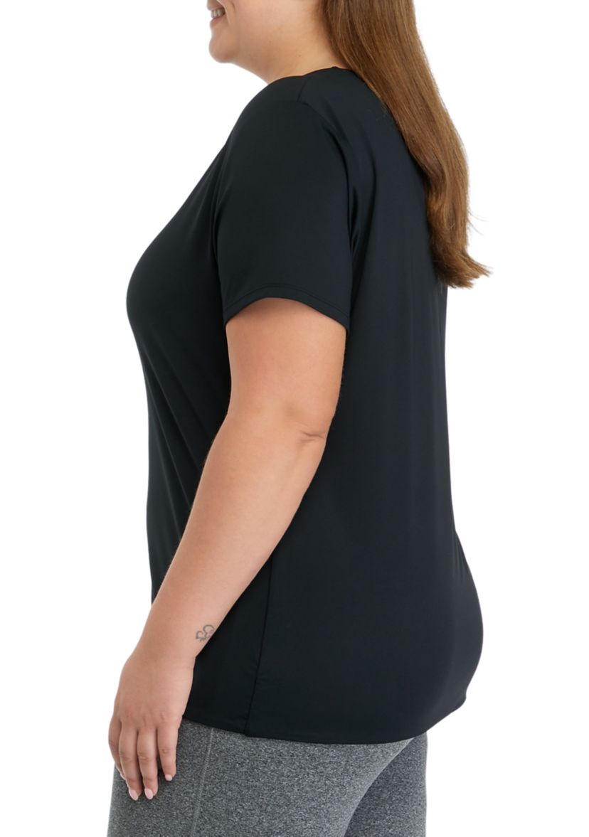 Plus Size Contour Cali Crew Neck Short Sleeve T-Shirt