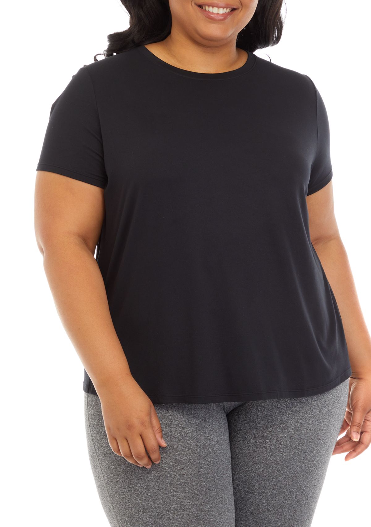 Plus Size Short Sleeve Crew T-Shirt