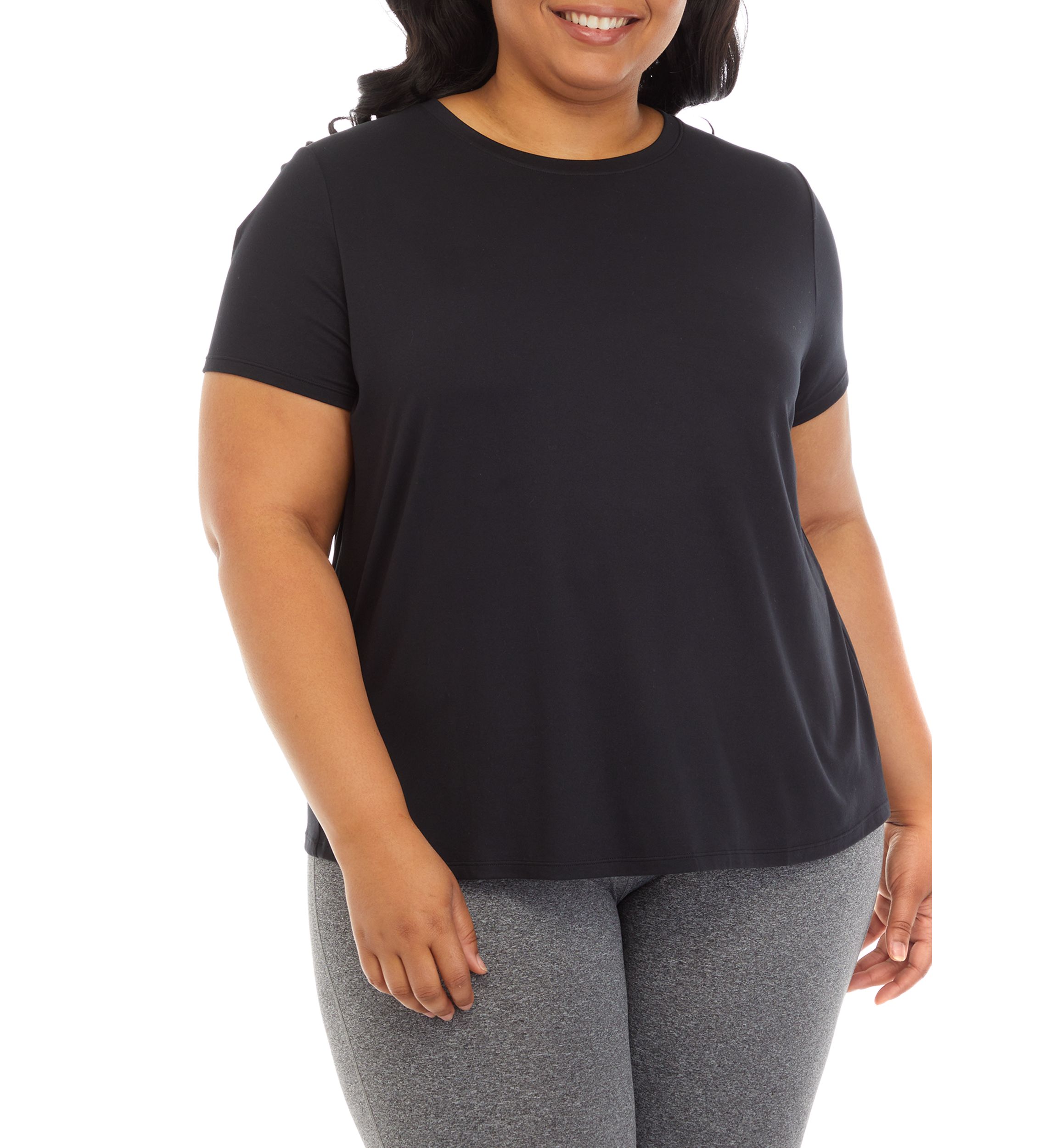 Plus Size Short Sleeve Crew T-Shirt