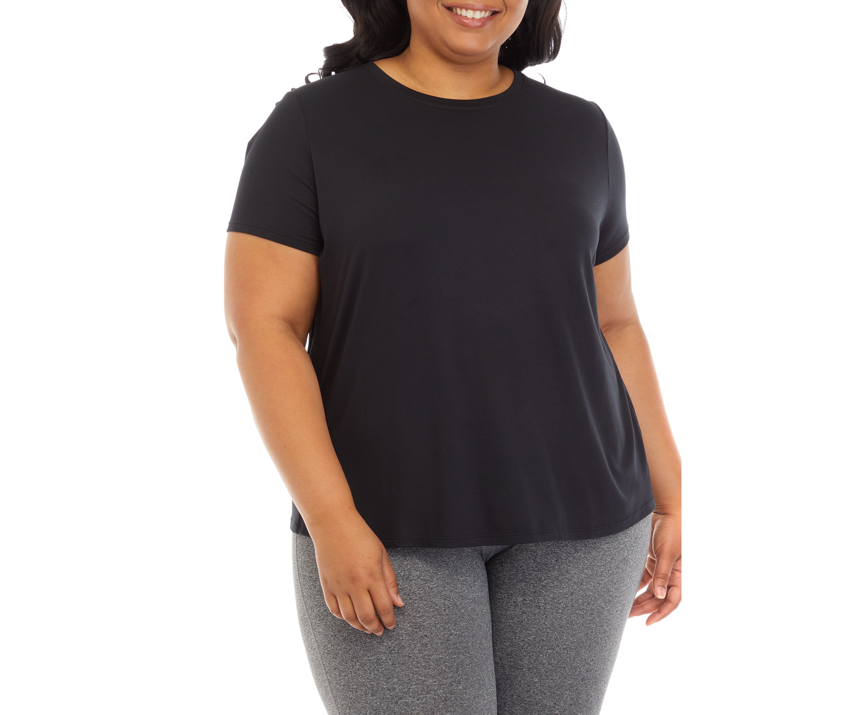 Plus Size Short Sleeve Crew T-Shirt