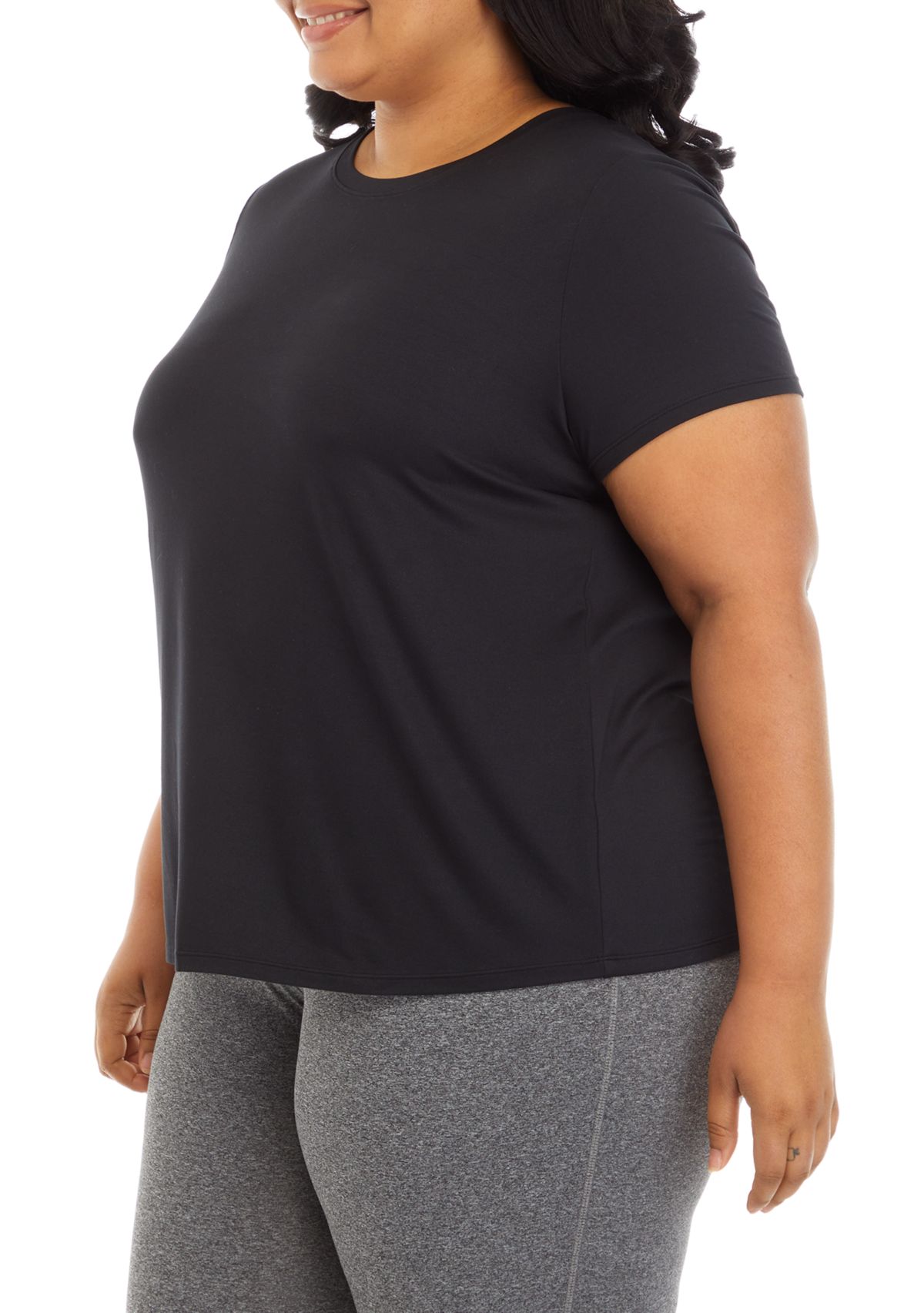 Plus Size Short Sleeve Crew T-Shirt