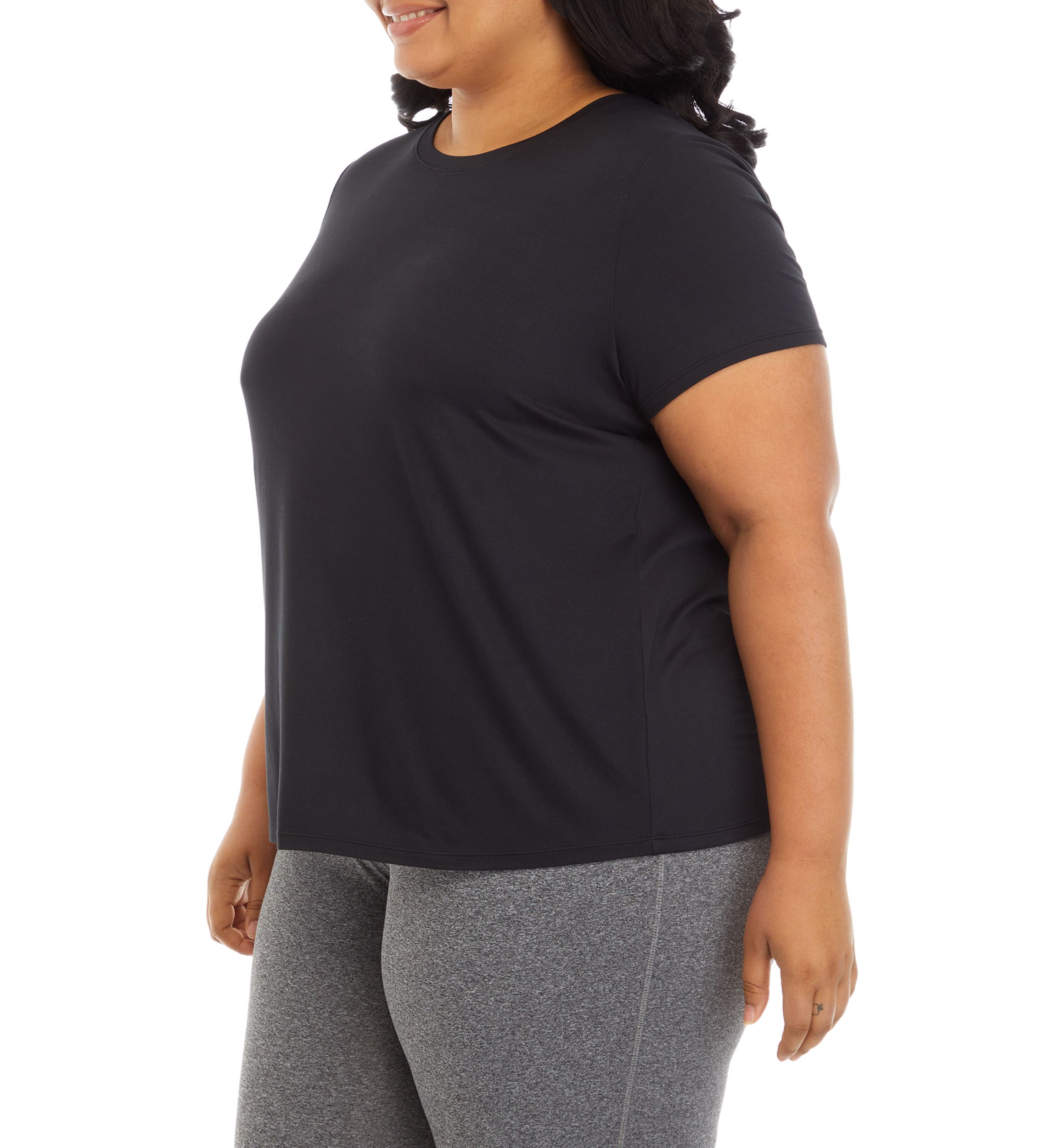 Plus Size Short Sleeve Crew T-Shirt