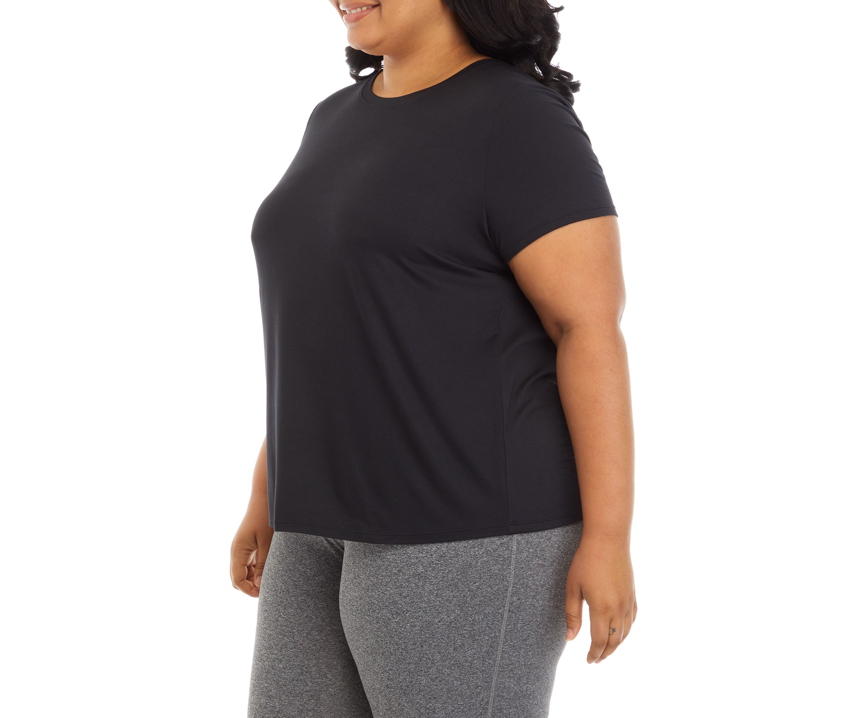 Plus Size Short Sleeve Crew T-Shirt