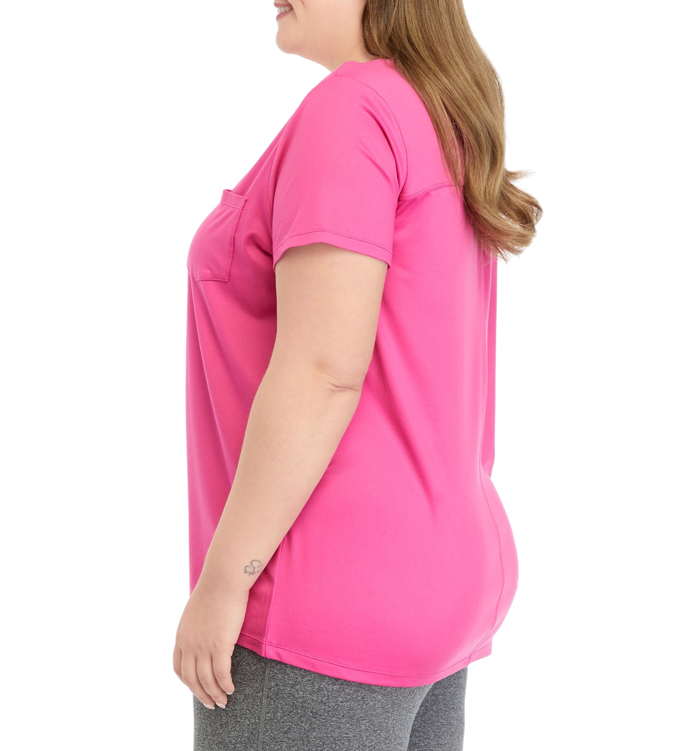 Plus Size Short Sleeve Super Soft Sloane V-Neck T-Shirt