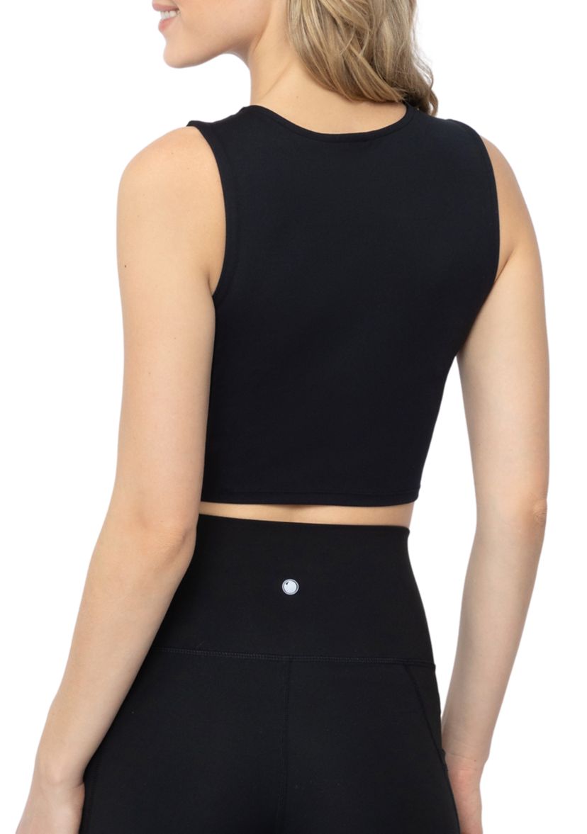 Womens Pure Cloud Nicki Basic Fitted Muscle Cropped Tank Top