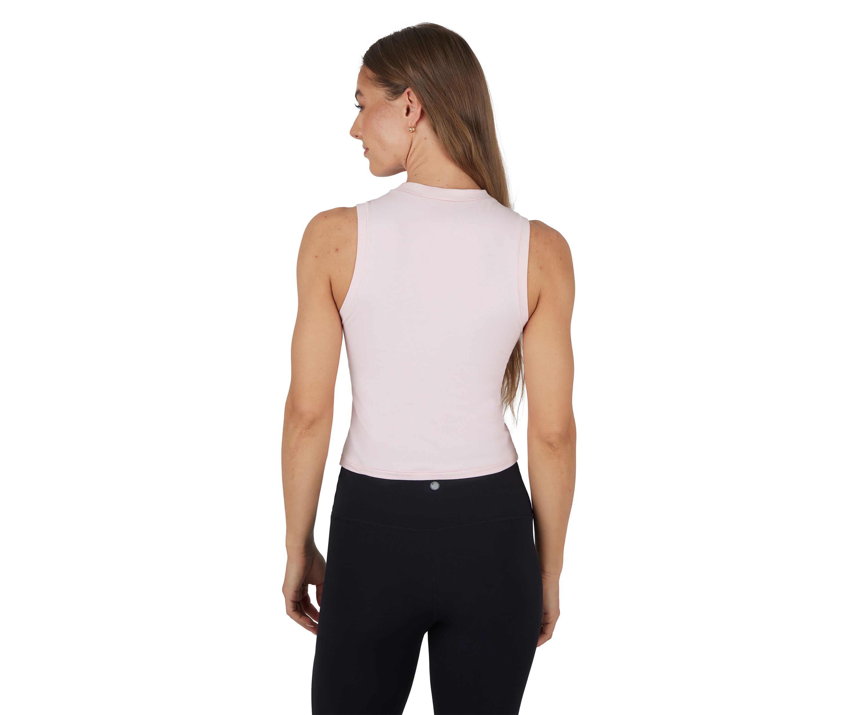 Airlite Melissa Mock Neck Cropped Tank Top