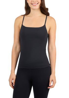 Yogalicious Women's Cloud Skinnewbury Adjustable Strap Camisole with Bra, Large