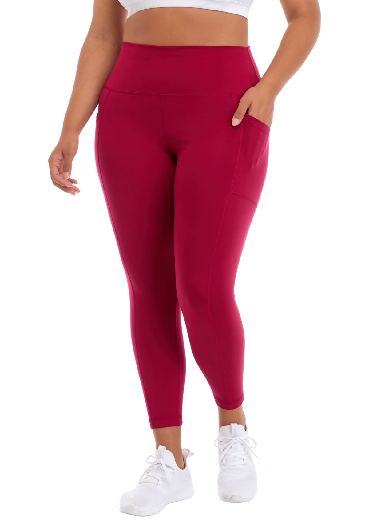 Plus Size High Rise Ankle Leggings