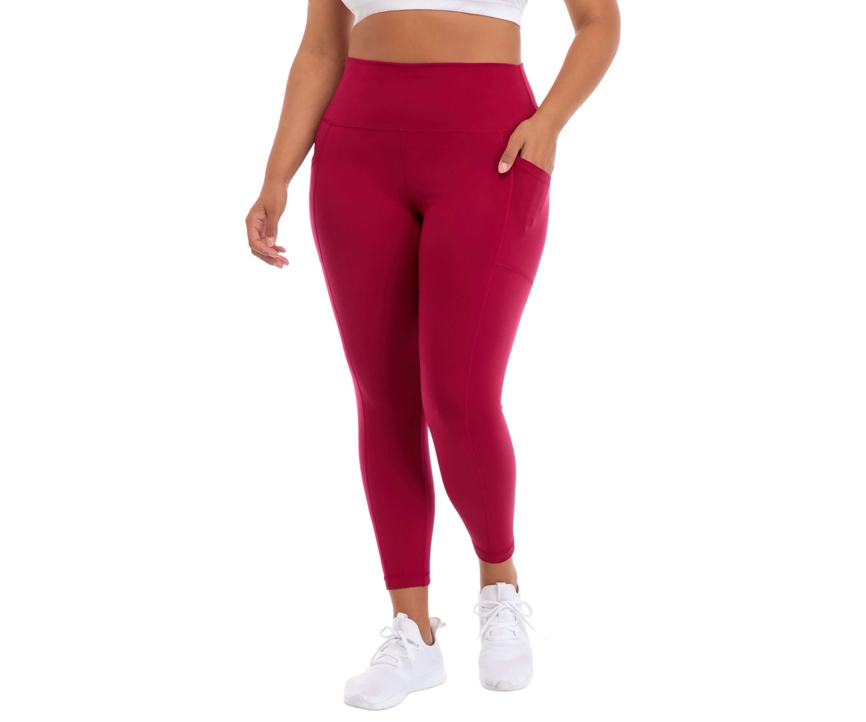 Plus Size High Rise Ankle Leggings
