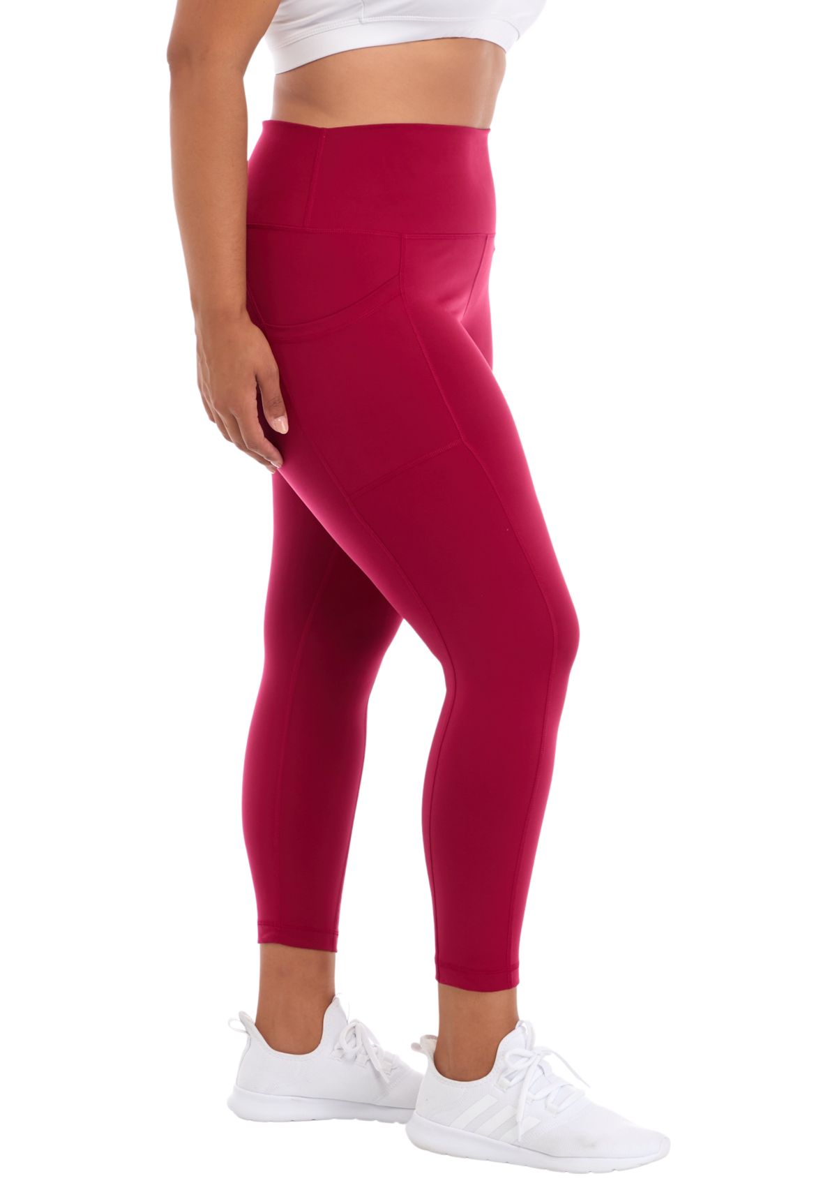 Plus Size High Rise Ankle Leggings